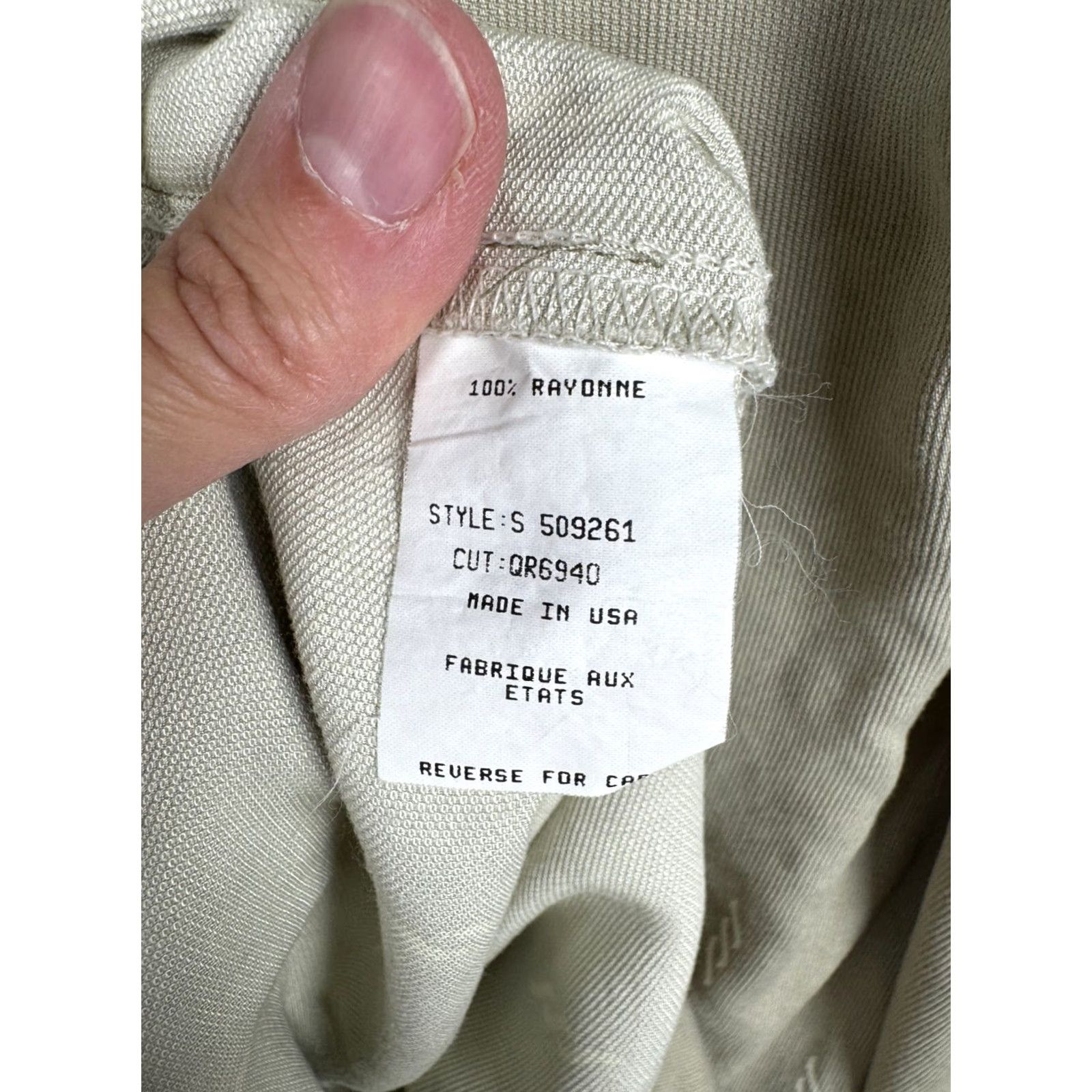 Quiksilver VINTAGE Quiksilver Shirt Mens XL Beige Button-Up Beach Surfer Loop Collar USA Size US XL / EU 56 / 4 - 6 Thumbnail