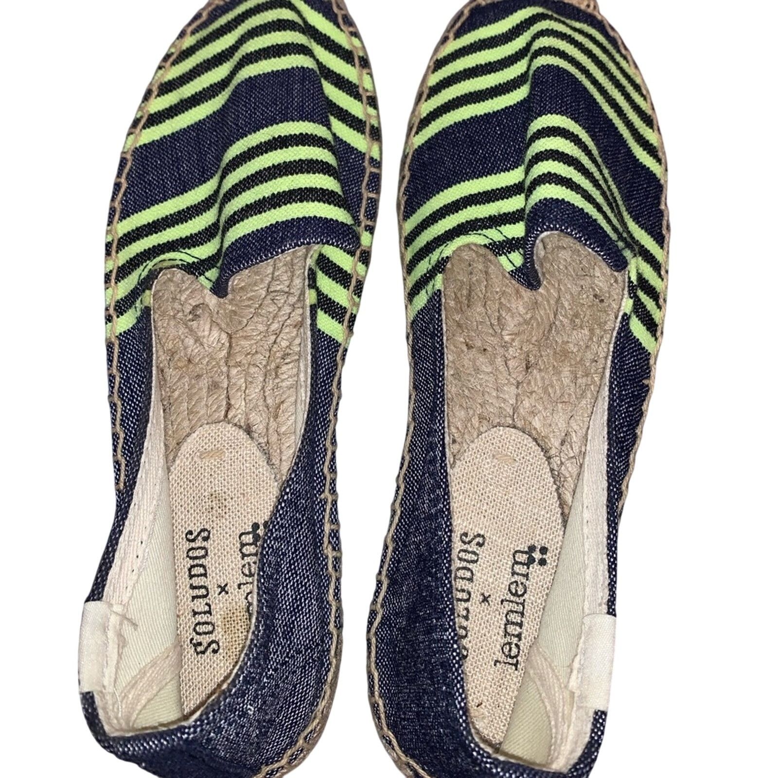 Soludos NWT Soludos x Lemlem Denim Striped Espadrilles Size US 5 / IT 35 - 5 Thumbnail