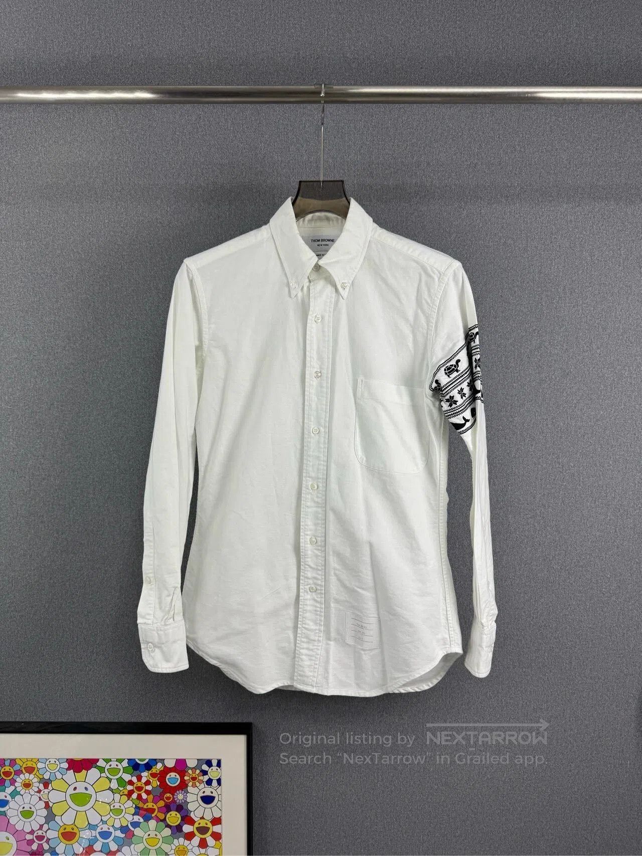 Thom Browne THOM BROWNE TB Whale Embroidery Shirt. Size US M / EU 48-50 / 2 - 1 Thumbnail
