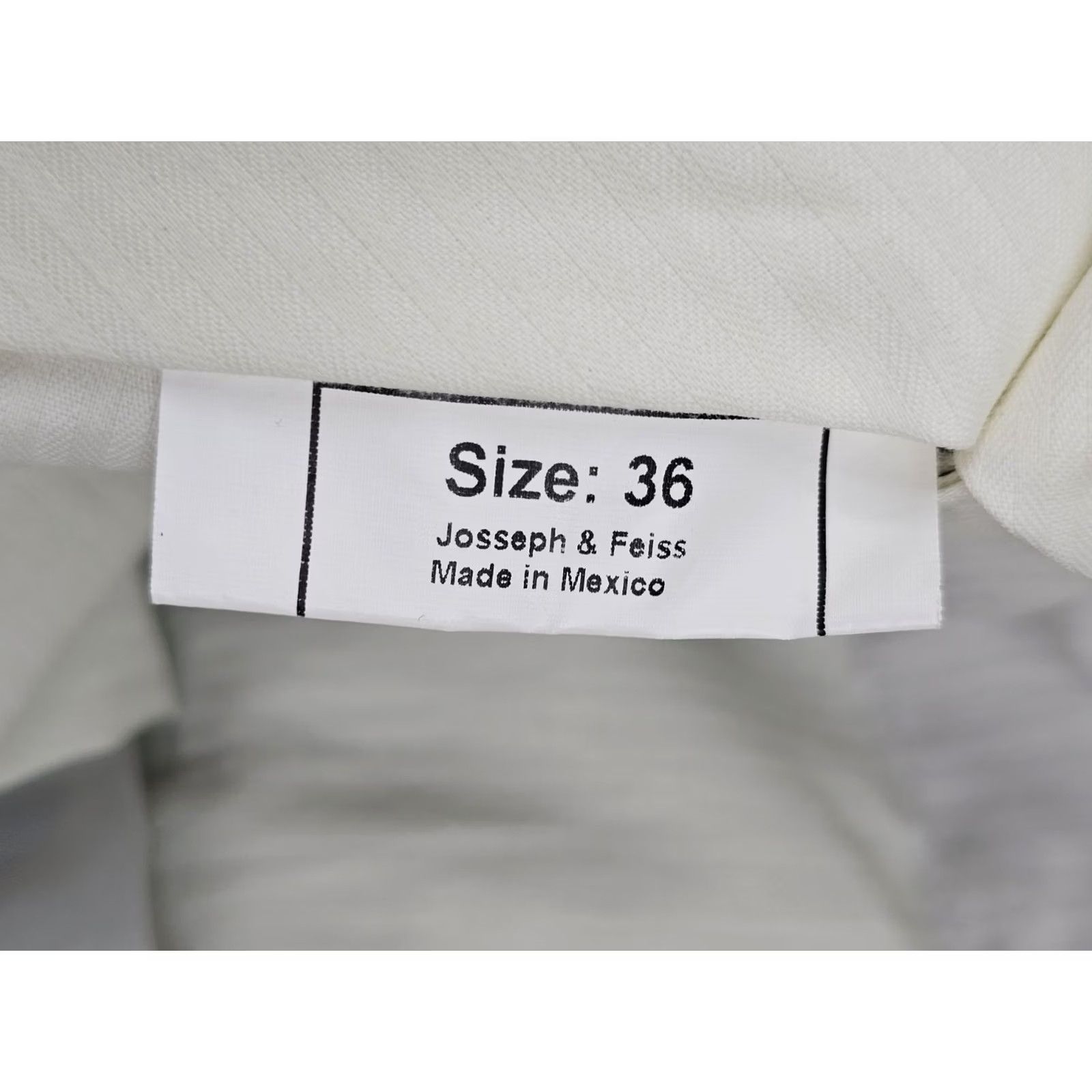 Joseph Joseph & Feiss Pant Dress Wool Flat Front 36 (Fits 36x30.5) Heather Gray EUC Men Size US 36 / EU 52 - 7 Thumbnail