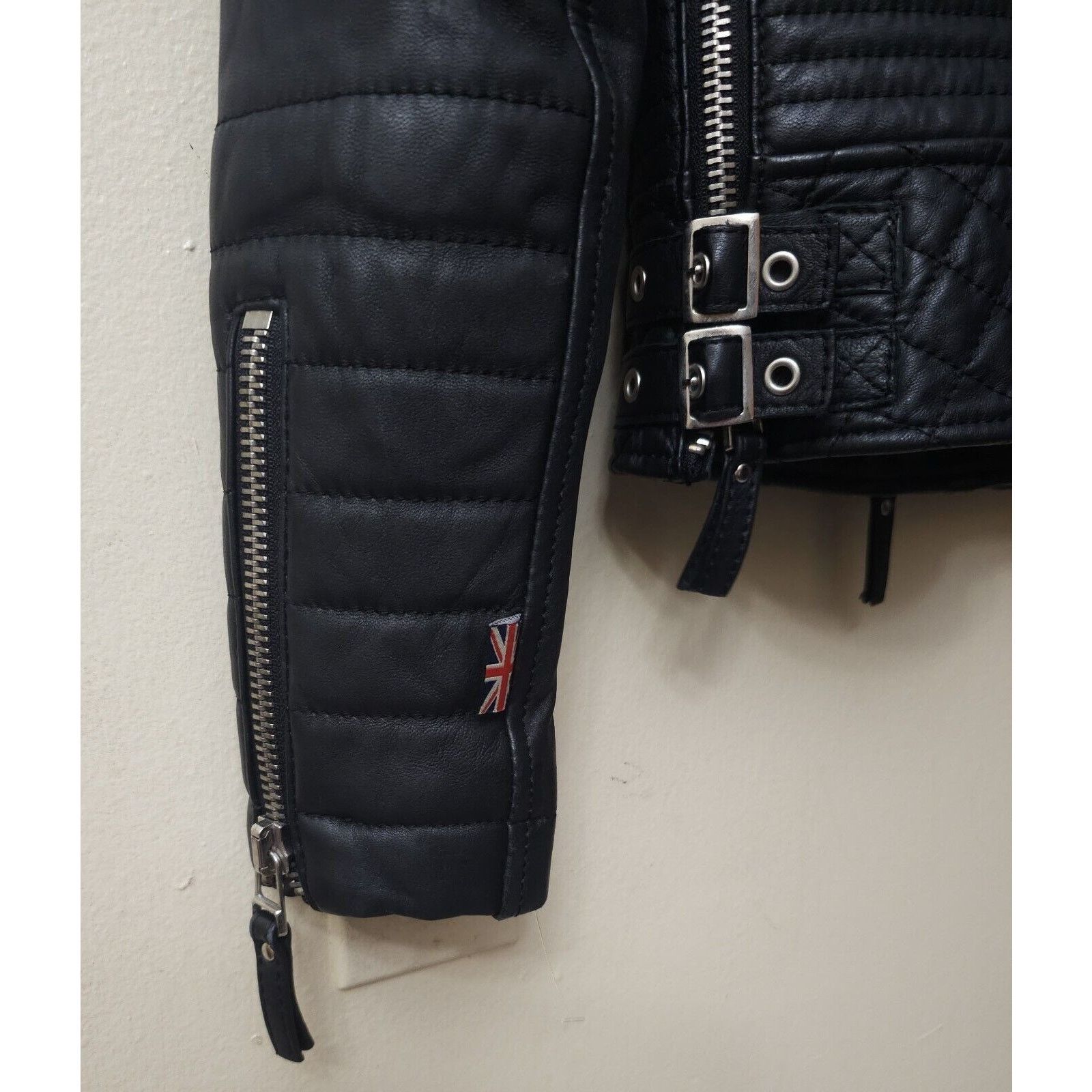 Boda Skins BODA Skins Kay Michaels Napa Leather Platinum Jacket 32/4 Size S / US 4 / IT 40 - 12 Thumbnail