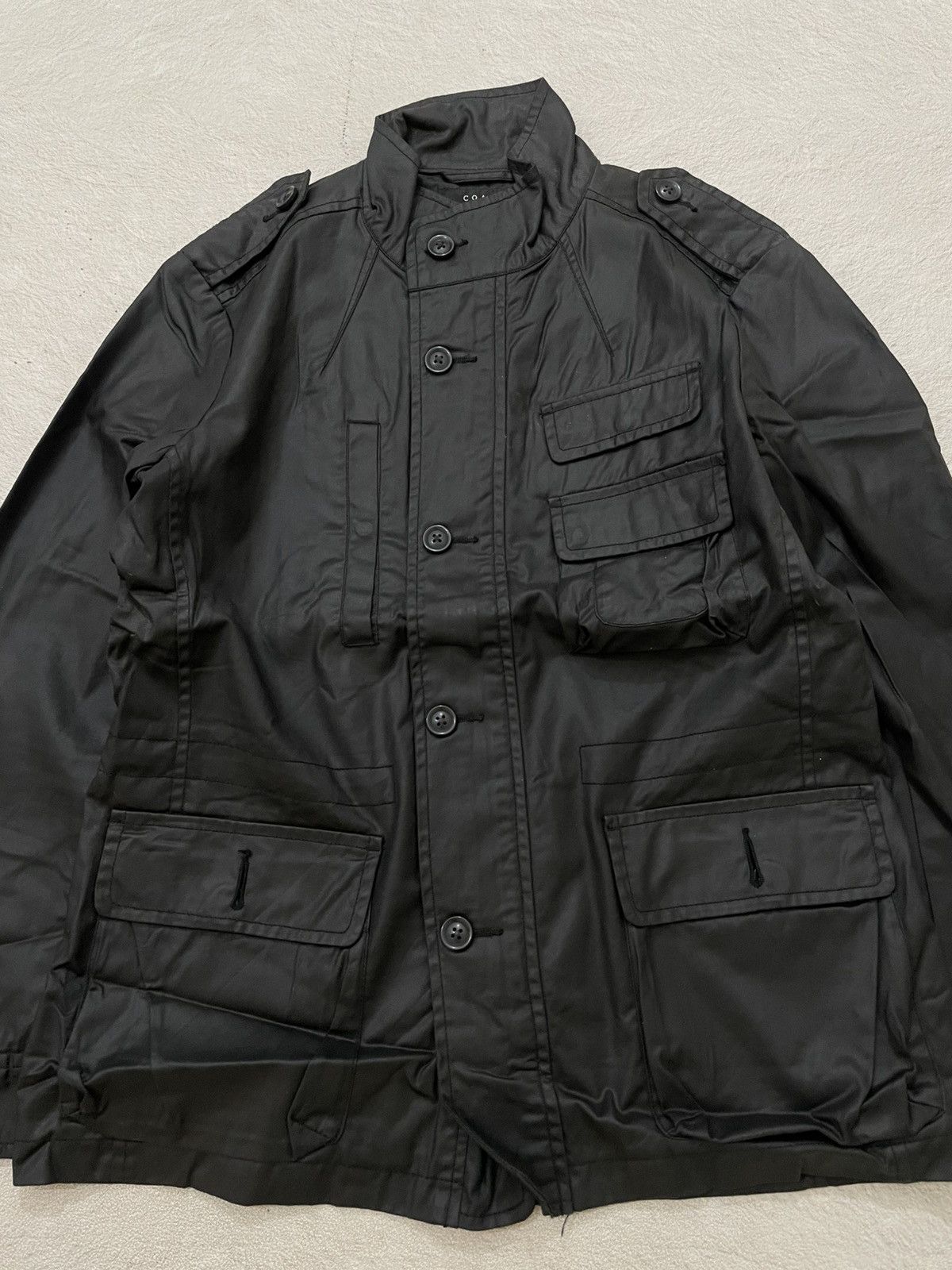 14th Addiction 00s Japan Black Multi Cargo Jacket Tech Biker vkei LGB If6wa Size US L / EU 52-54 / 3 - 2 Thumbnail