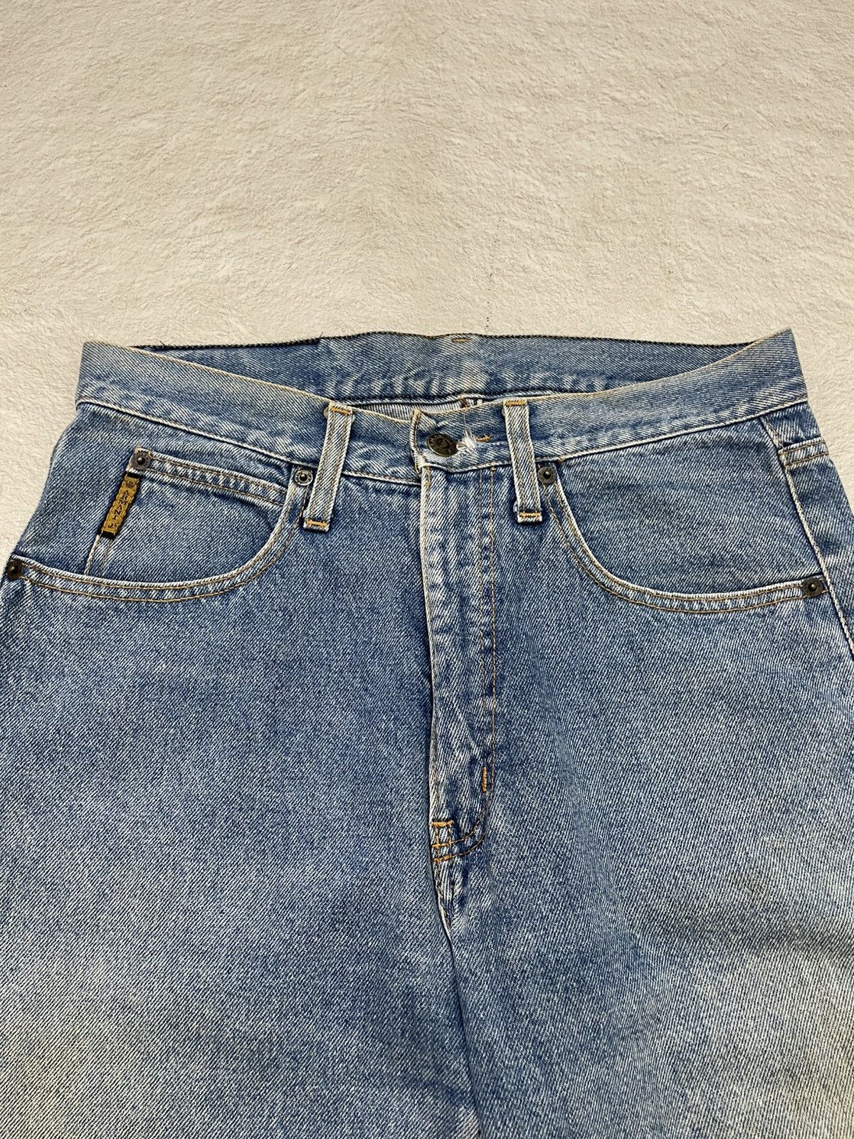 Japanese Brand 2000s Armani Mudwash Jeans Slim Fit Y2K Size US 30 / EU 46 - 5 Thumbnail