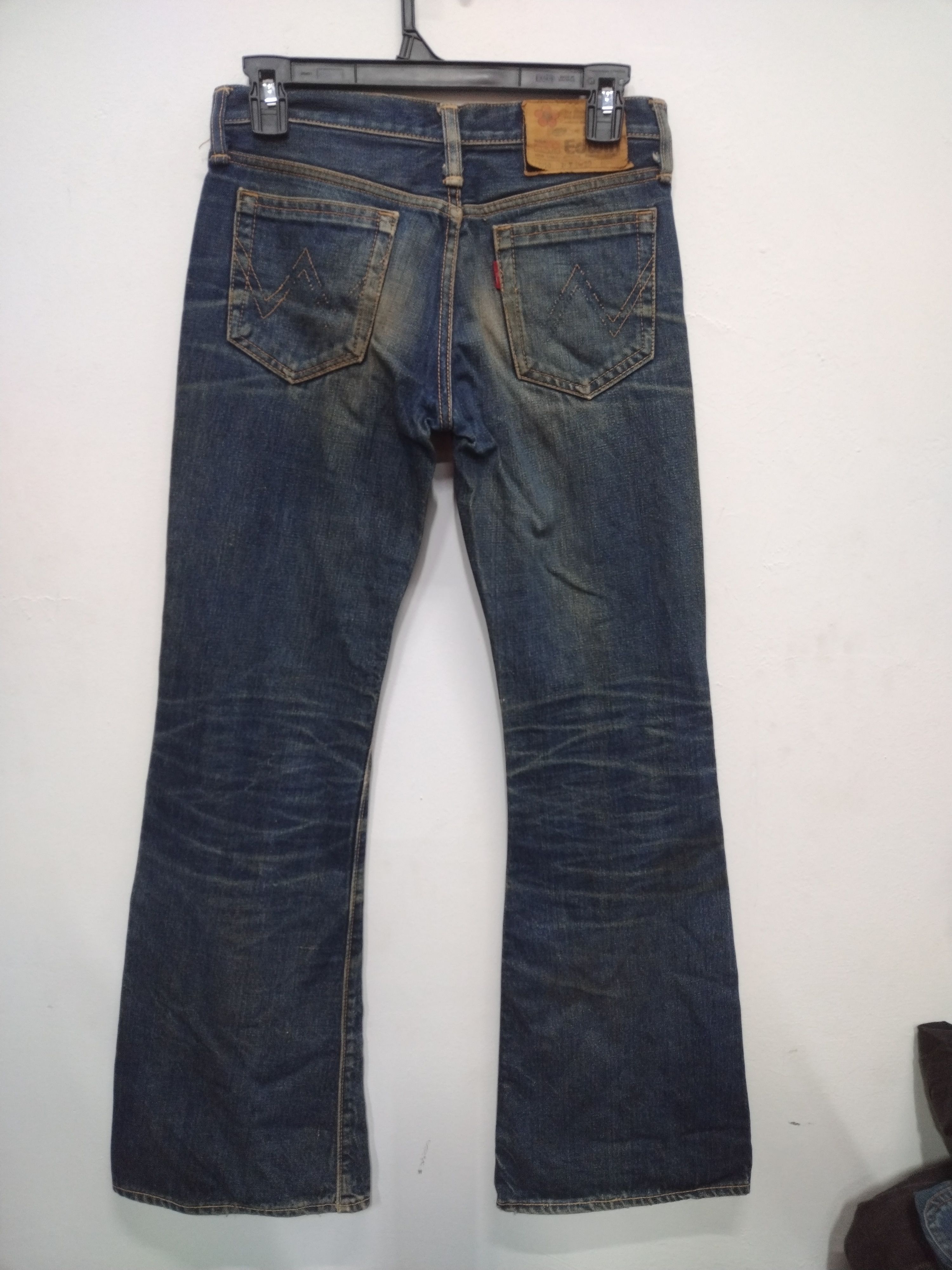Edwin Vintage 70/80's Edwin Ladies Boot Cut Flared Denim Jeans🎉 Size 28" / US 6 / IT 42 - 2 Thumbnail