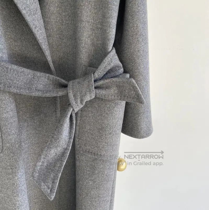 Max Mara MaxMara Women's Long Gray Wool Coat . Size M / US 6-8 / IT 42-44 - 4 Thumbnail