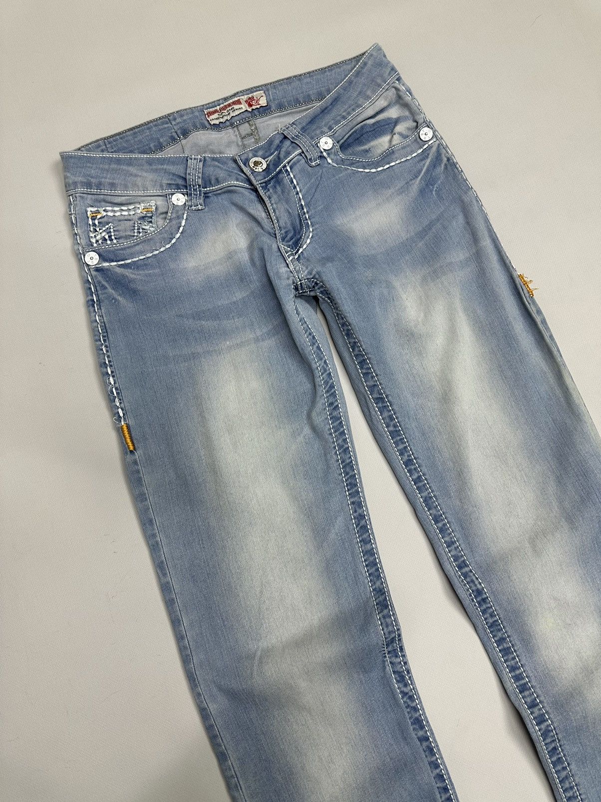 True Religion Vintage True Religion Slim Pants Distressed Y2k Japanese GOA Size 27" / US 4 / IT 40 - 6 Thumbnail