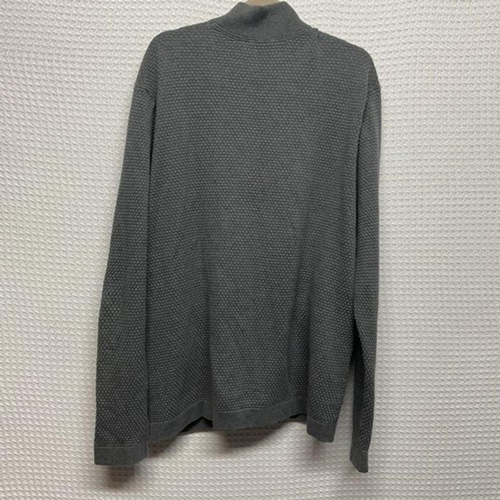 Theory Theory Gray Waverly Waffle Textured Full Zip Cardigan Men2XL Size US XXL / EU 58 / 5 - 8 Thumbnail