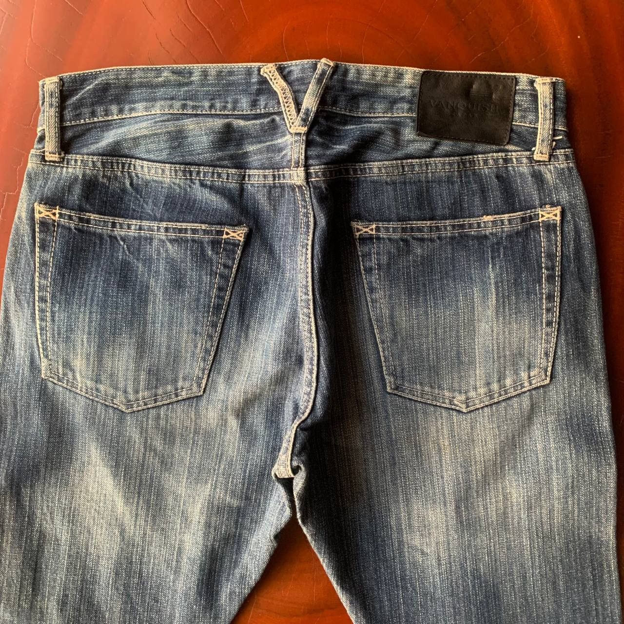 Vanquish Vanquish Bikers Zipper Multi Pocket Blue Jeans Pants Size US 33 - 8 Thumbnail