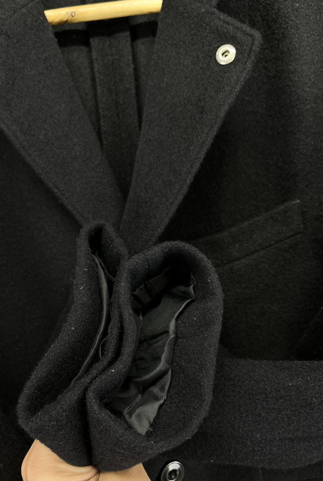 Lemaire × Uniqlo Lemaire X Uniqlo Luxury Black Wool Blazer Coat Jacket Size US M / EU 48-50 / 2 - 9 Thumbnail