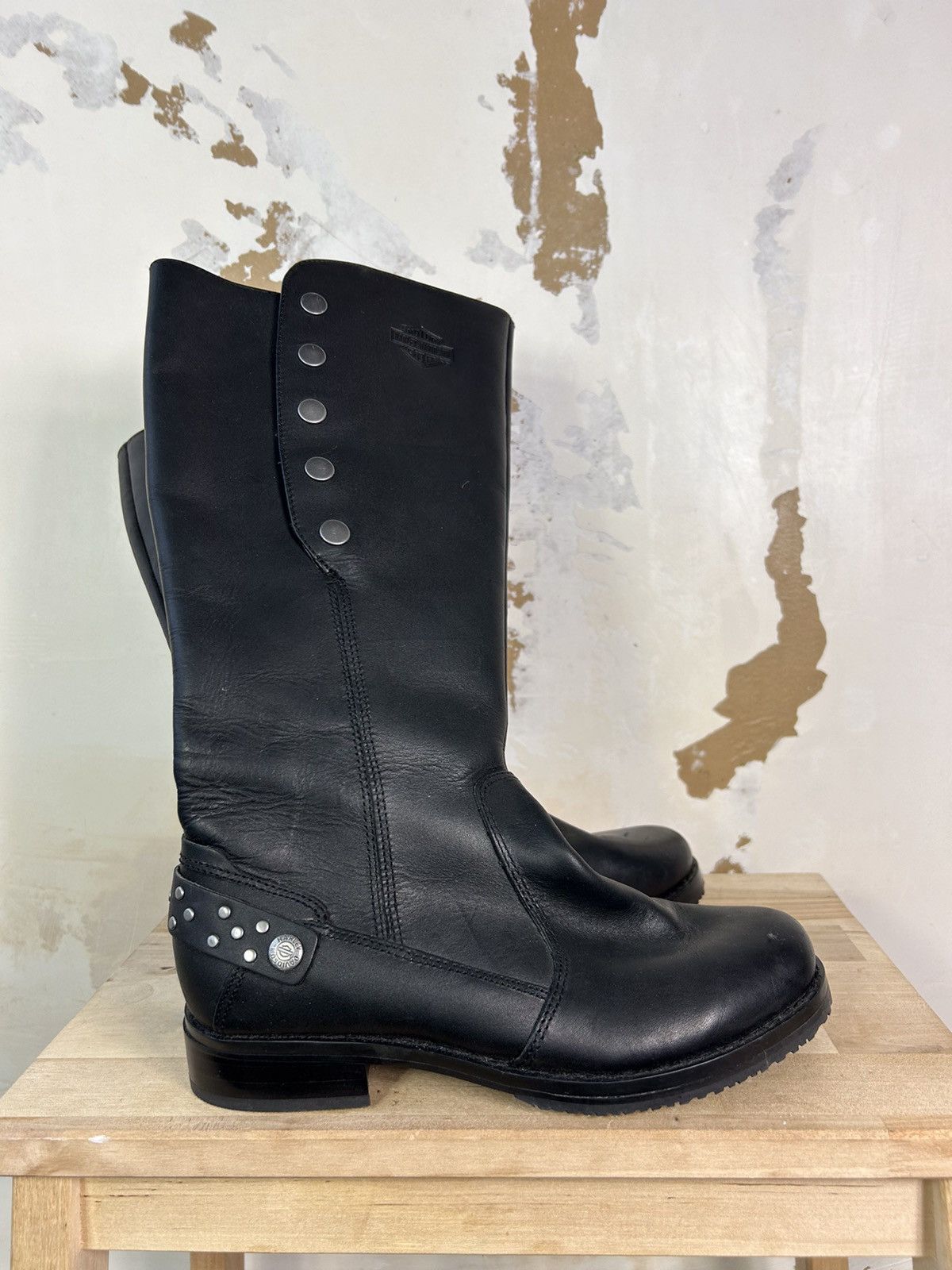 Harley Davidson HARLEY DAVIDSON LEATHER BOOTS Size US 6 / IT 36 - 1 Thumbnail