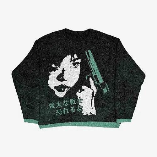 Japanese Brand × Vintage Autumn Winter Kawaii Pattern Print Knit O-N Size M / US 6-8 / IT 42-44 - 3 Thumbnail