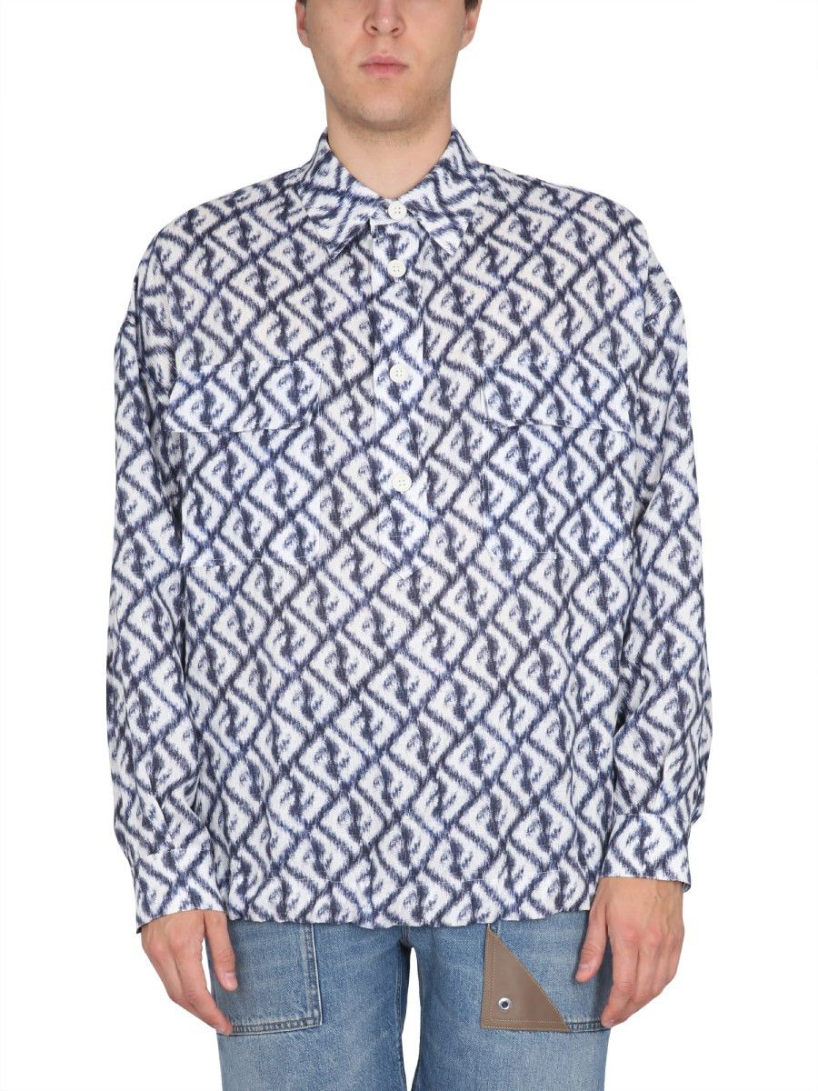 Fendi o1loc1c0824 Shirts in White/Beige Size US M / EU 48-50 / 2 - 1 Thumbnail