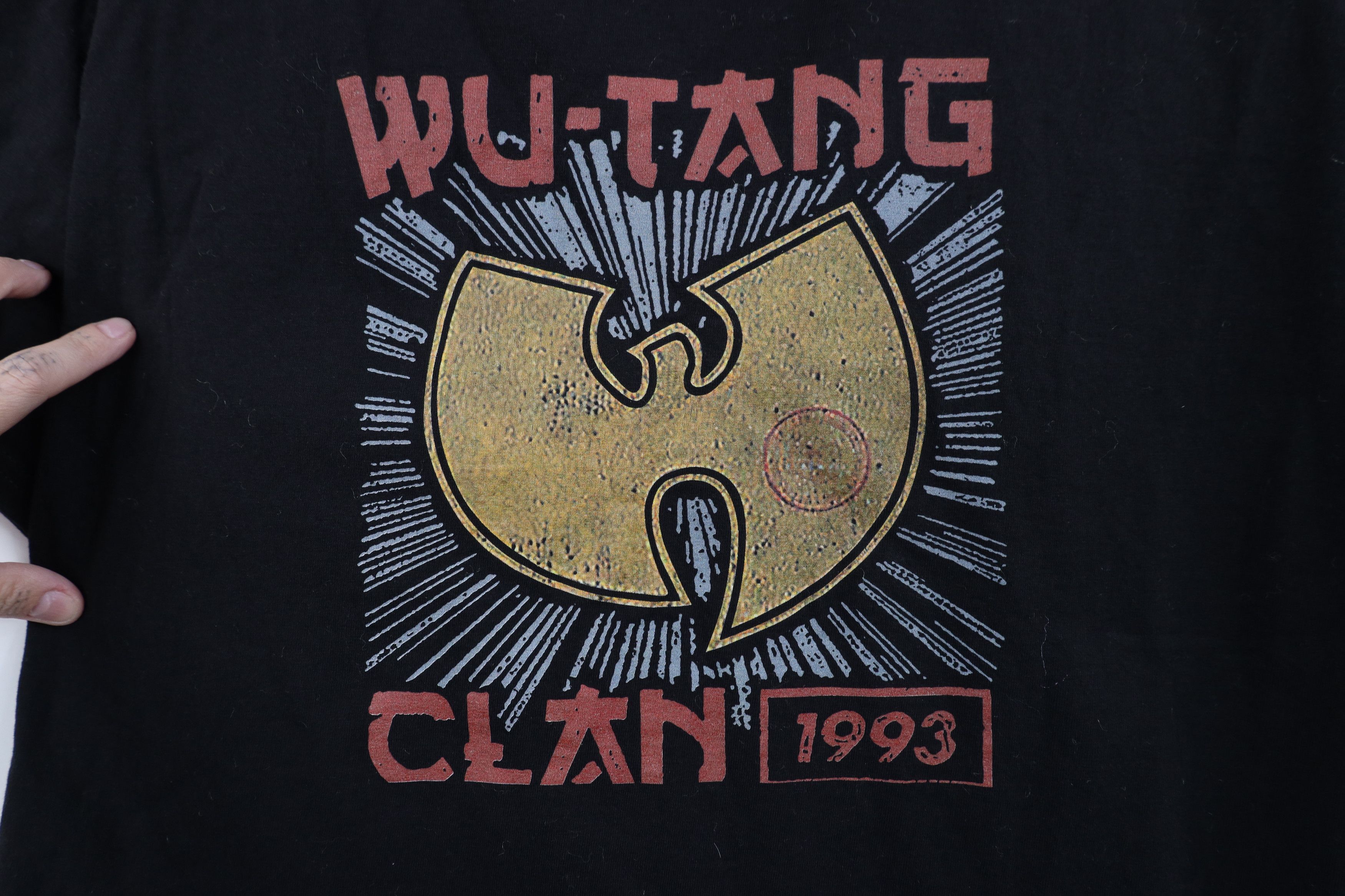 Vintage Retro Y2K Spell 1993 Wu Tang Clan Rap Hip Hop T-Shirt Black Size US L / EU 52-54 / 3 - 4 Thumbnail