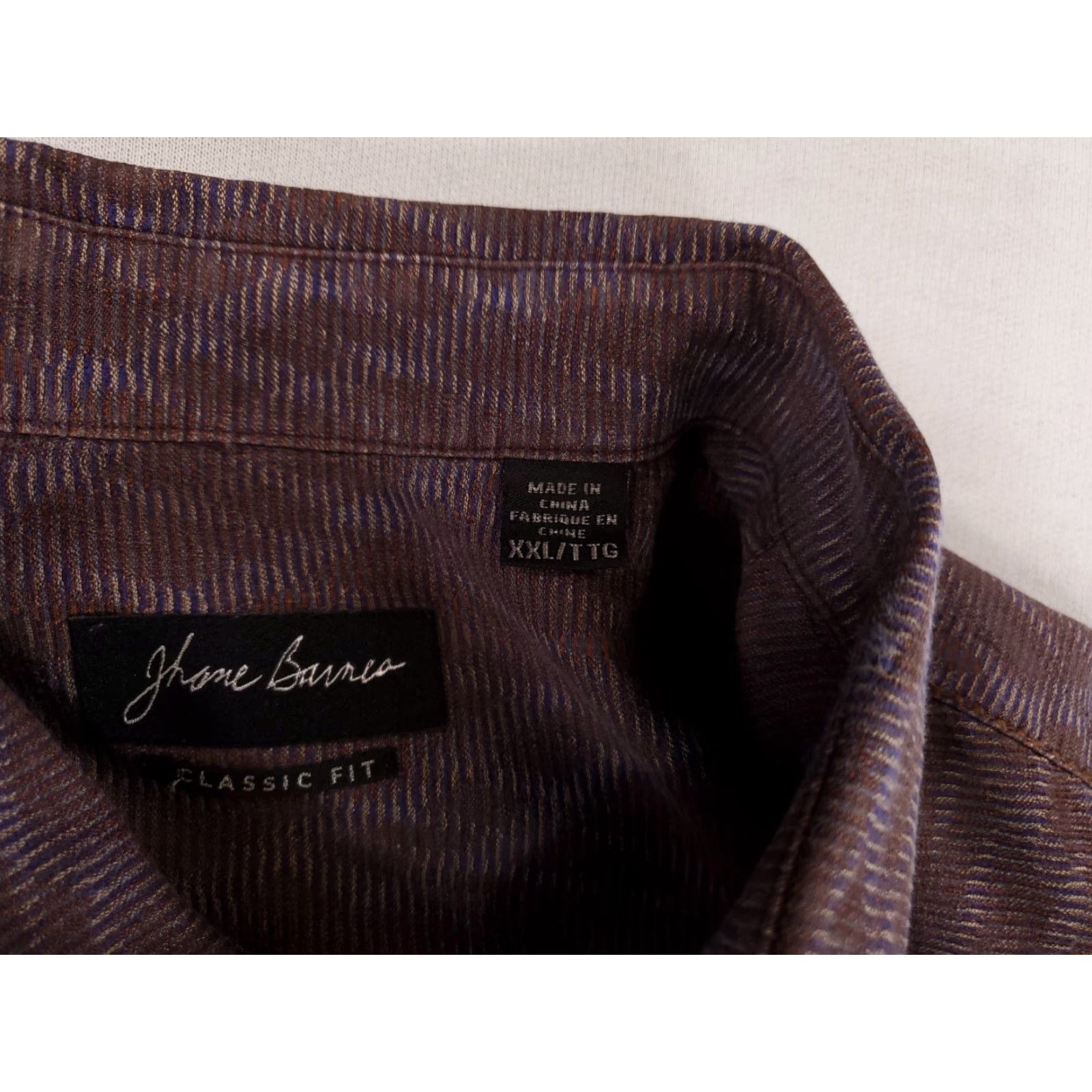Vintage Jhane Barnes Classic Fit Purple Button-Down Shirt Patterned Mens XXL Button-Up Long Sleeve Shirt Size US XXL / EU 58 / 5 - 5 Thumbnail