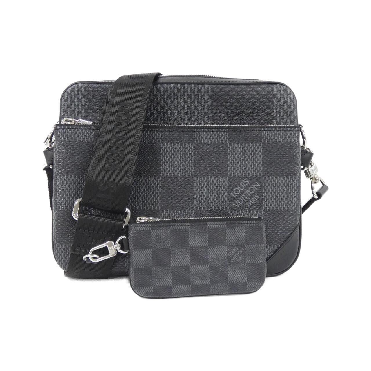 Louis Vuitton Louis Vuitton Louis Vuitton Trio Messenger Damier Graphite 3D Shoulder Bag Textile Shoulder Bag N50017 DUTY FREE for USA Size ONE SIZE - 1 Thumbnail