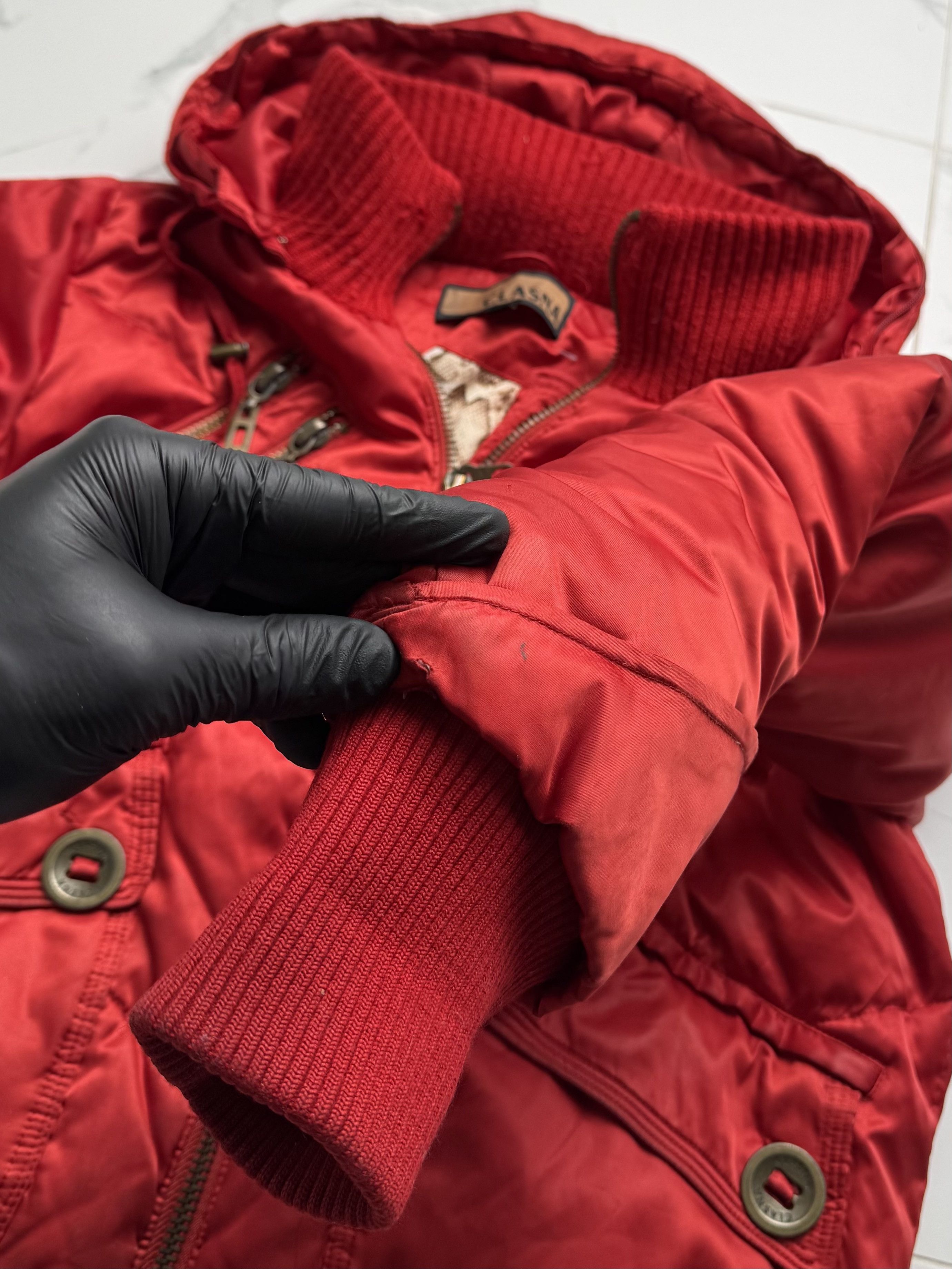Vintage Vintage Red Puffer Jacket Women's Hooded Quilted Winter Coat Size L / US 10 / IT 46 - 10 Thumbnail