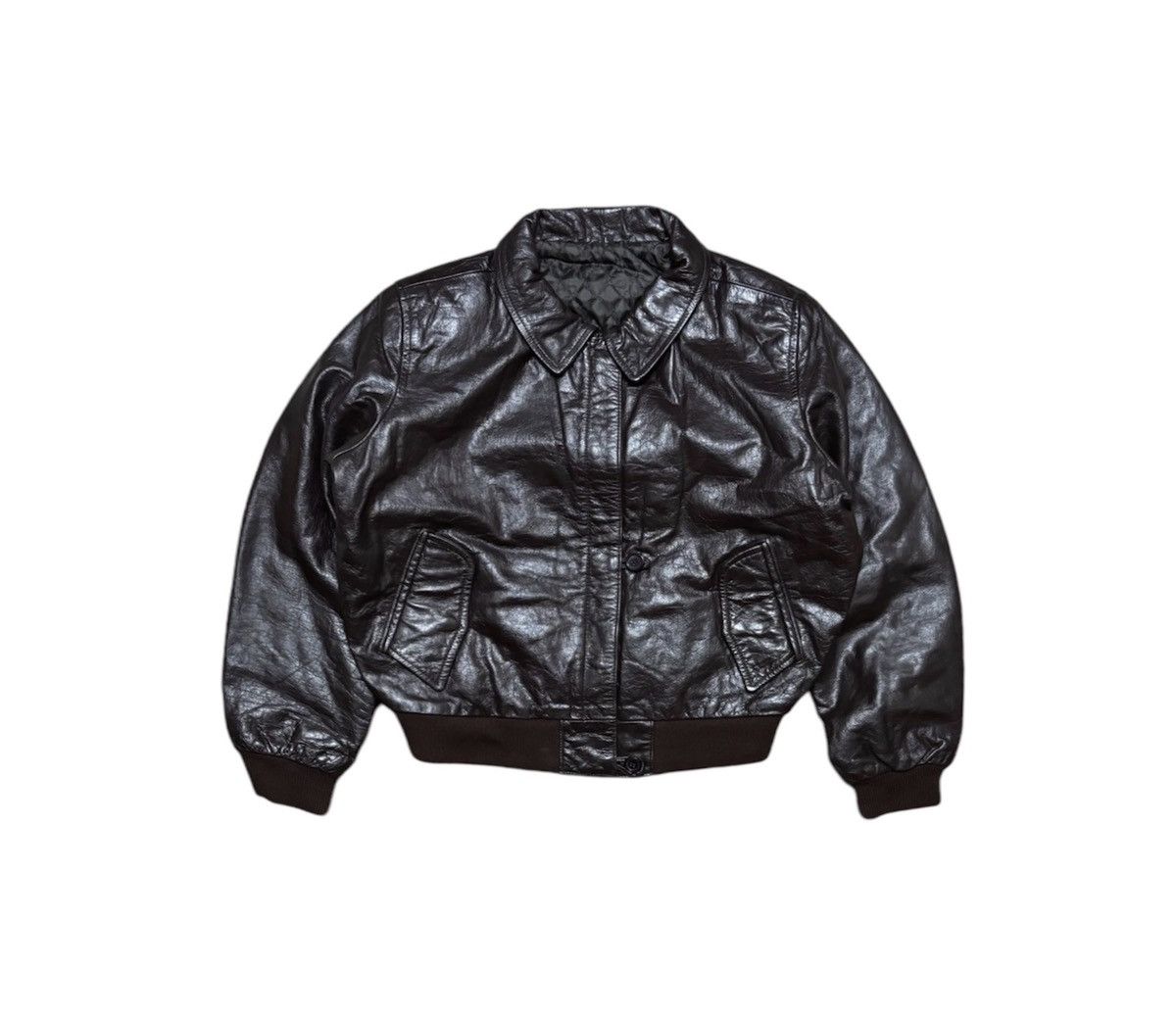 Vintage CWU Leather bomber jacket Size M / US 6-8 / IT 42-44 - 1 Thumbnail