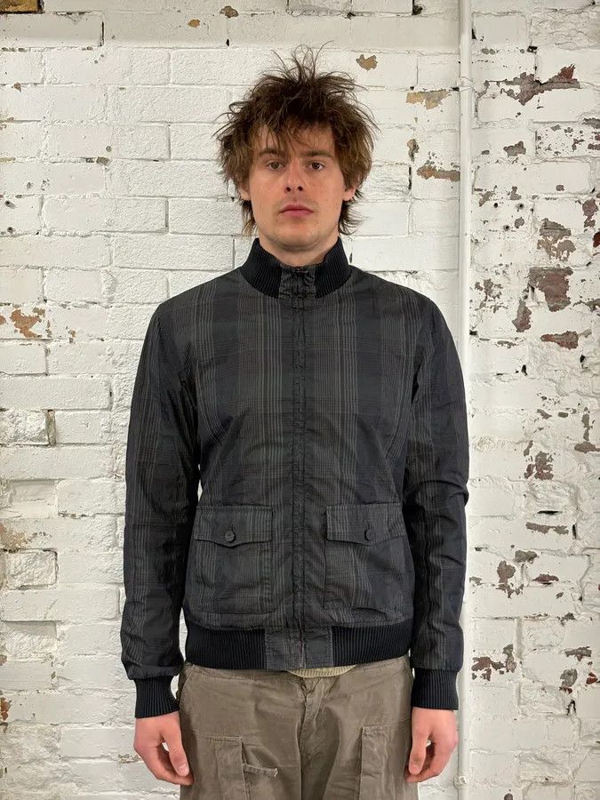Dolce & Gabbana 2000s Dolce & Gabbana Grey Checkered Nylon Jacket Size US M / EU 48-50 / 2 - 2 Thumbnail