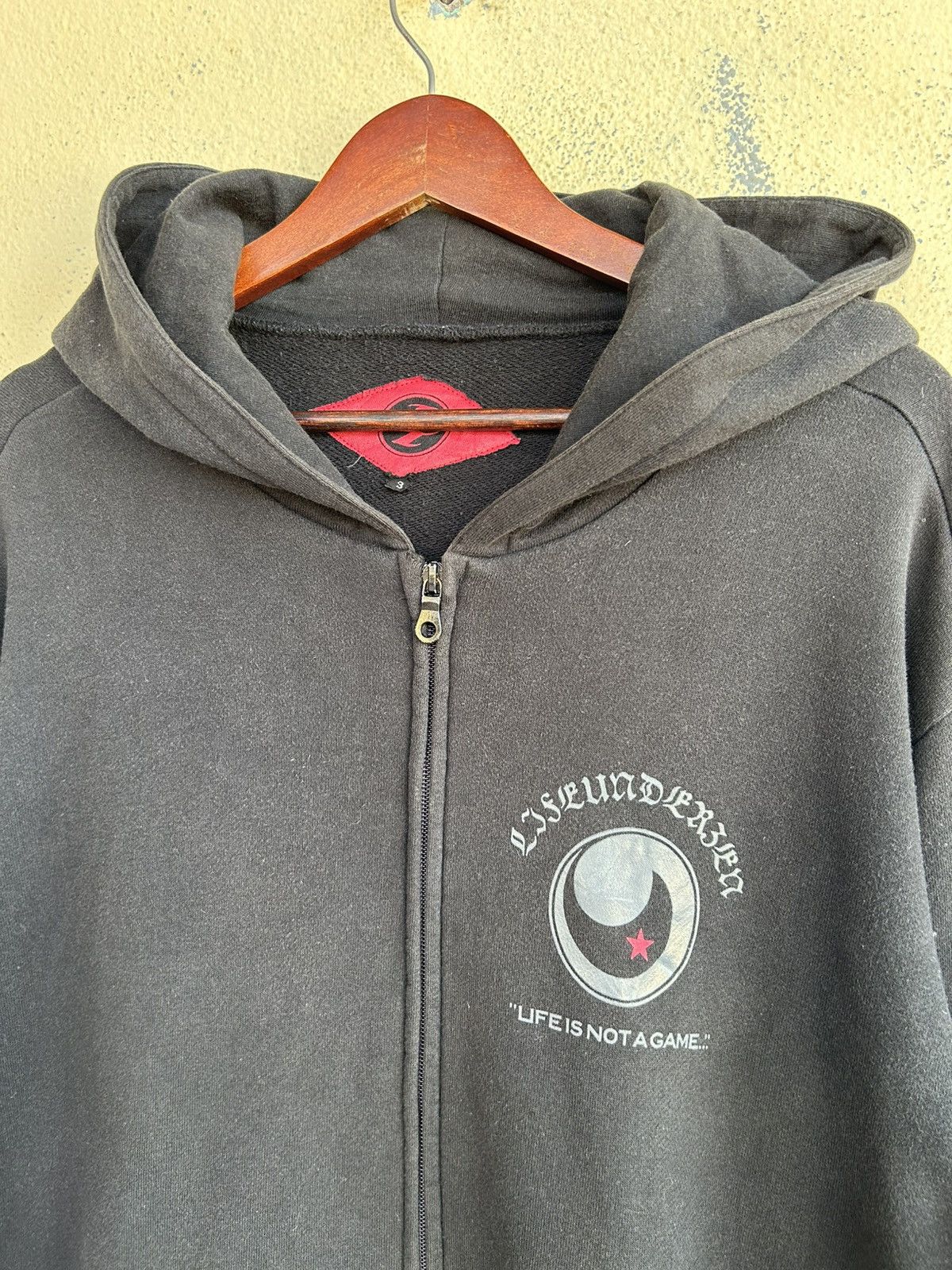 Japanese Brand Tokyo Tattooing Lifeunderzen Zip Up Hoodie Size US L / EU 52-54 / 3 - 4 Thumbnail