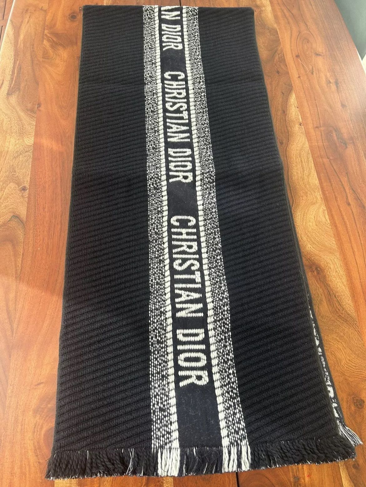 Dior Christian Dior reversible oblique wool scarf | Unisex Size ONE SIZE - 4 Thumbnail