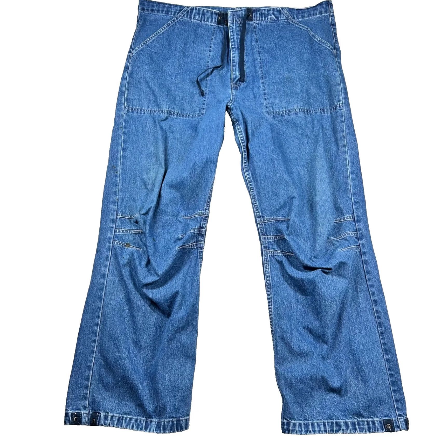Levi's VINTAGE Levi's Silvertab Jeans Mens XLx34 Jeans 90s Grunge Wide-Leg Blue Denim Cotton Regular Mens XLx34 Size US 36 / EU 52 - 2 Thumbnail