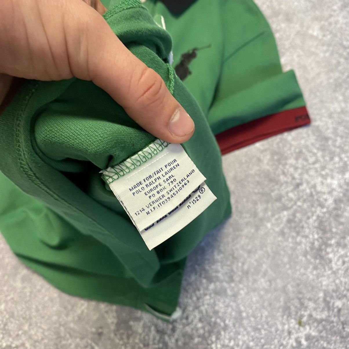 Other Vintage Polo Ralph Lauren Big Logo Basic green polo Size US XL / EU 56 / 4 - 9 Thumbnail