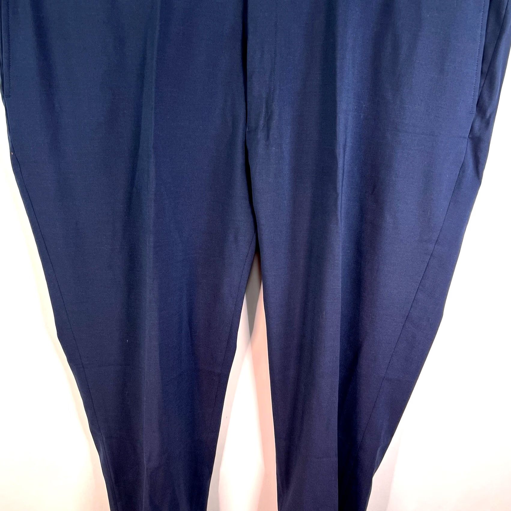 Vintage GS Perfect Fit Wool Blend Pant Mens Size 52 X32 Navy Blue Stretch Dress Pants Flat Front Zip Front City Money Formal Workwear Size US 36 / EU 52 - 3 Thumbnail