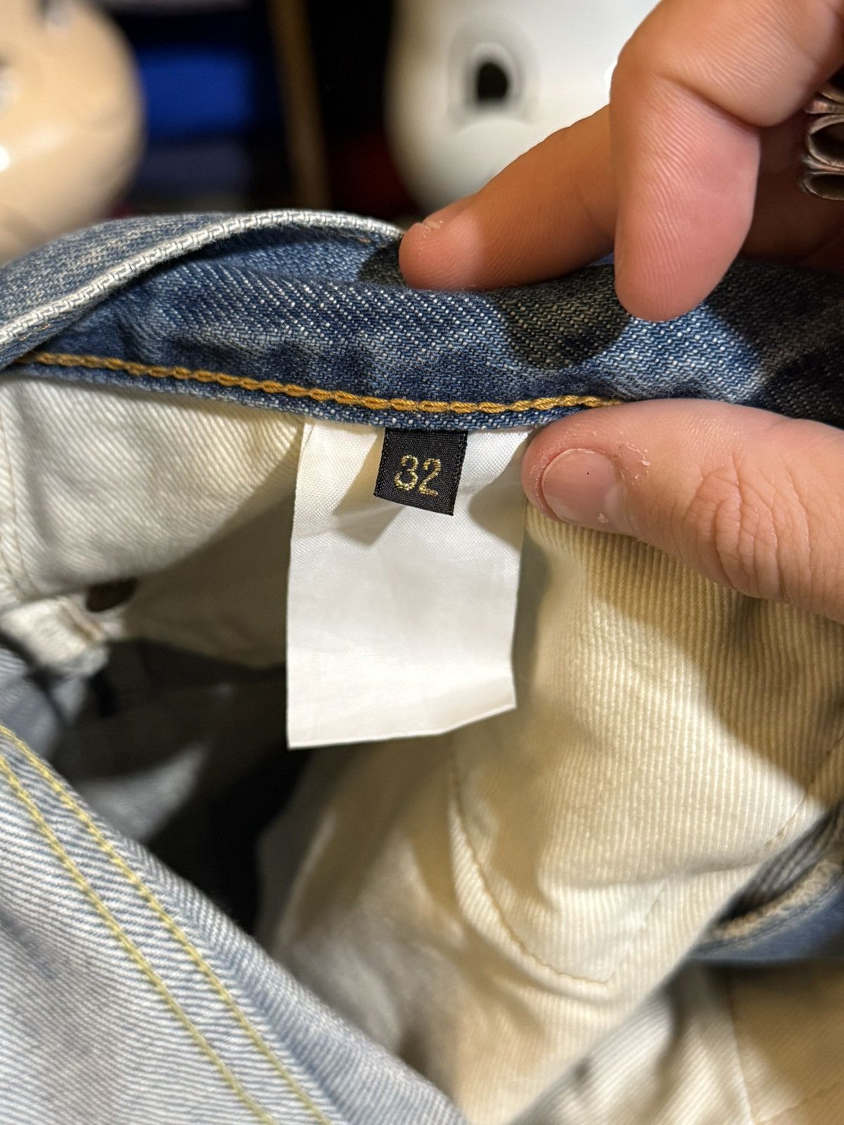 Kapital Kapital Light Wash Denim Bone Shorts Size US 32 / EU 48 - 5 Thumbnail