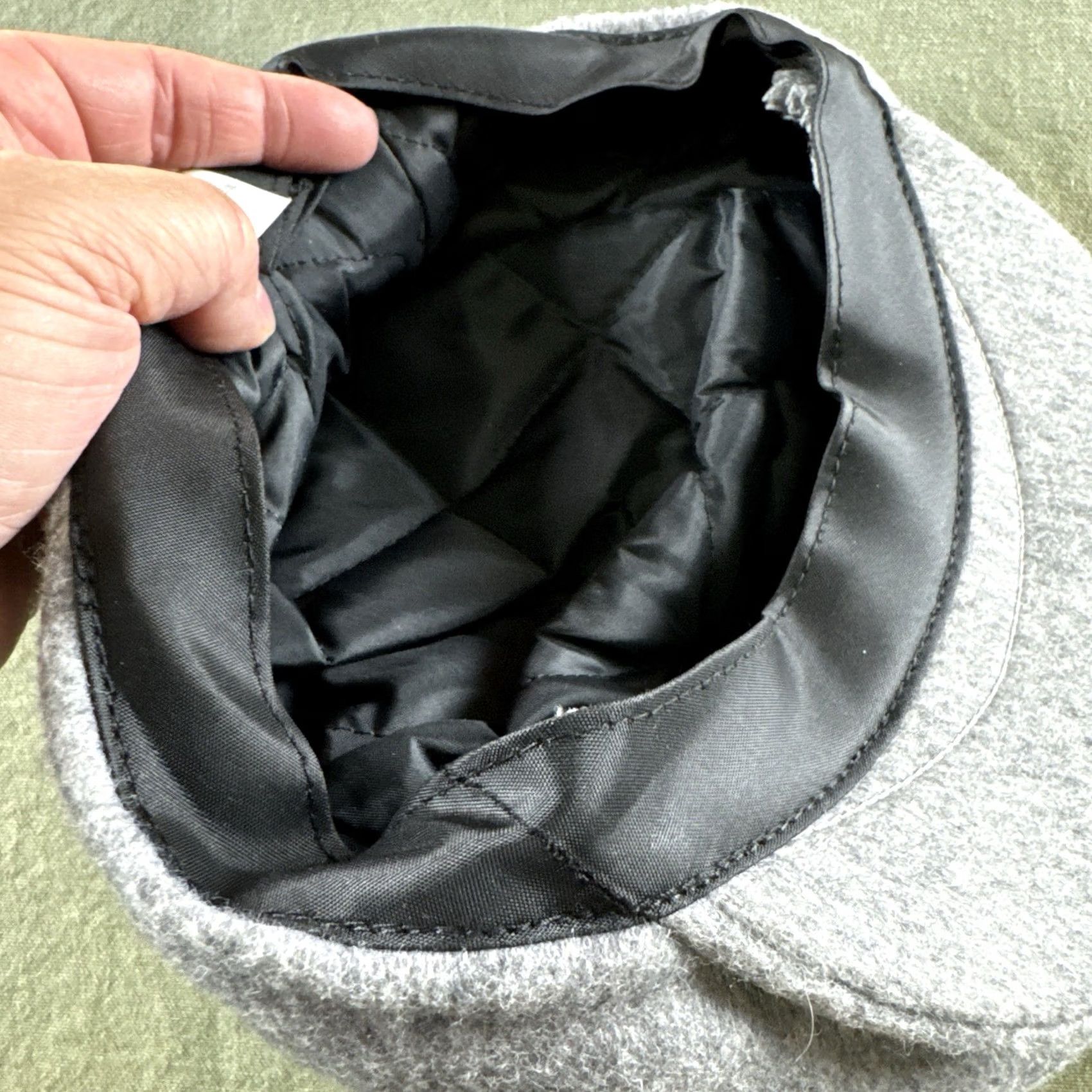 JCPenney VINTAGE USA Union Made Wool Blend Flat Cap Gray Ivy Driving Size M NWT Size ONE SIZE - 6 Thumbnail