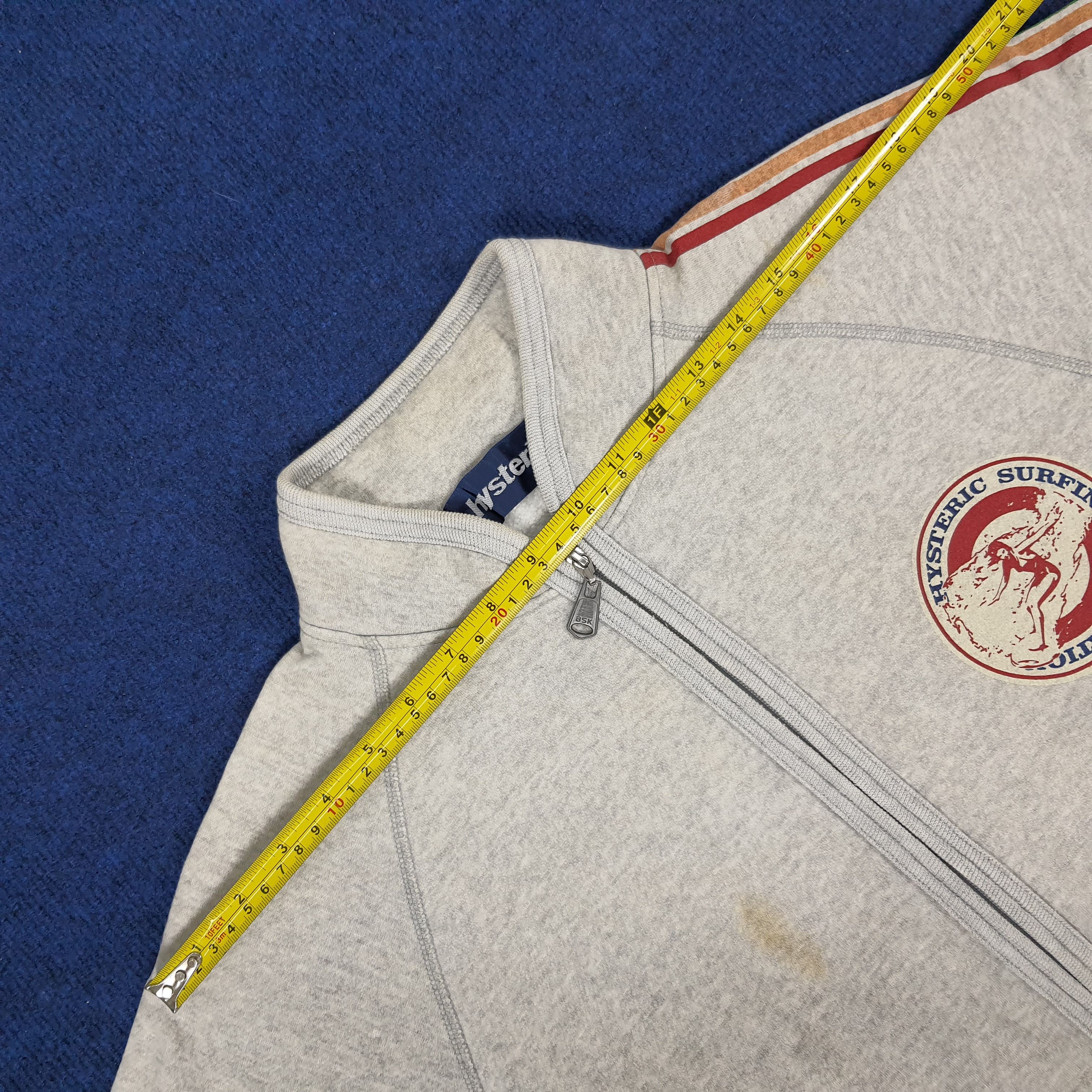 Hysteric Glamour × Japanese Brand × Vintage Vintage Hysteric Surfing Association Zipper Sweatshirts Size US S / EU 44-46 / 1 - 11 Thumbnail