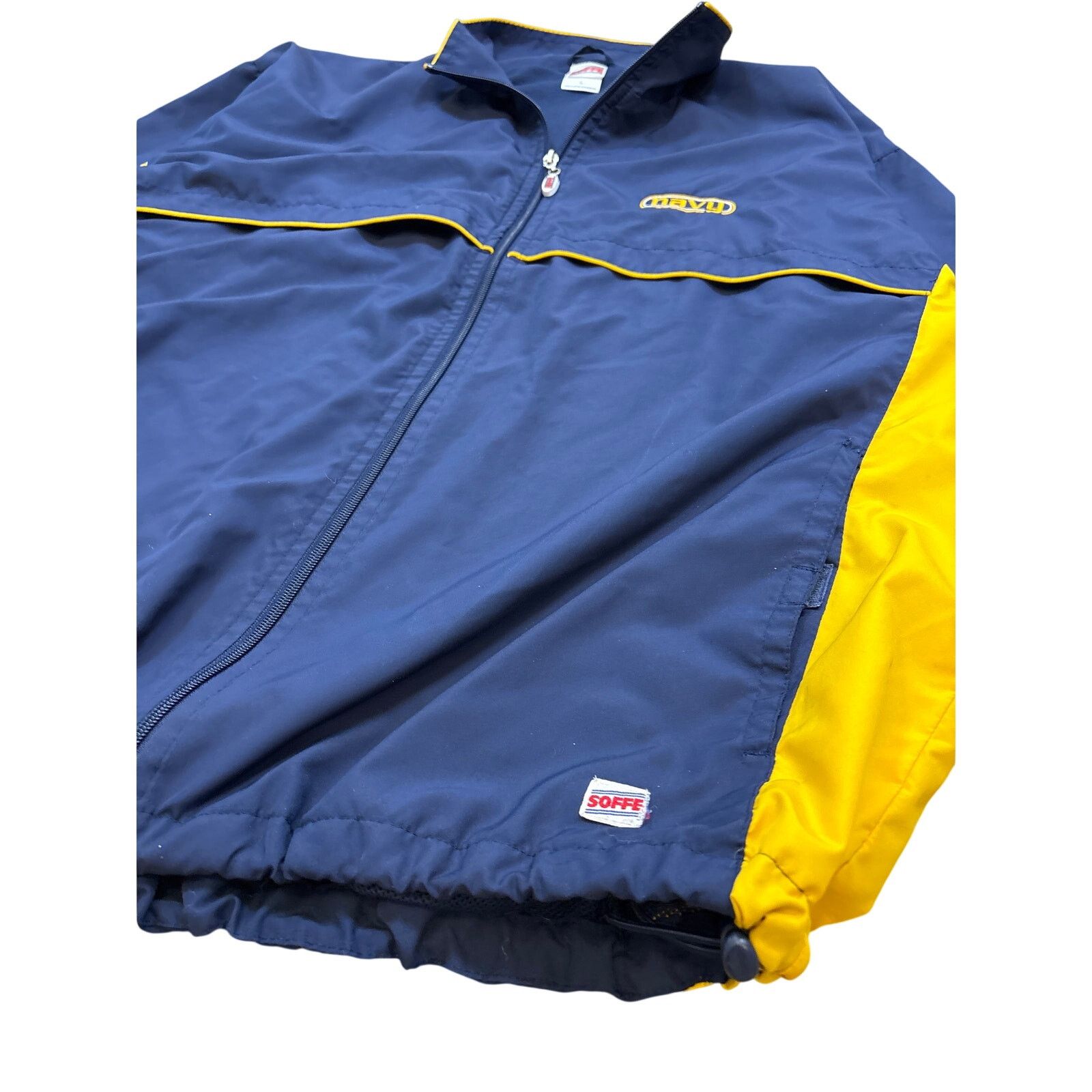 Naval Clothing Factory Vintage US Navy Windbreaker Blue yellow military y2k jacket Size US XL / EU 56 / 4 - 3 Thumbnail
