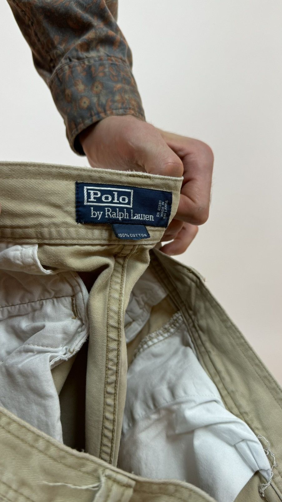 Vintage Polo Ralph Lauren Vintage Cargo Shorts Mens Size 35 Size US 35 - 11 Thumbnail