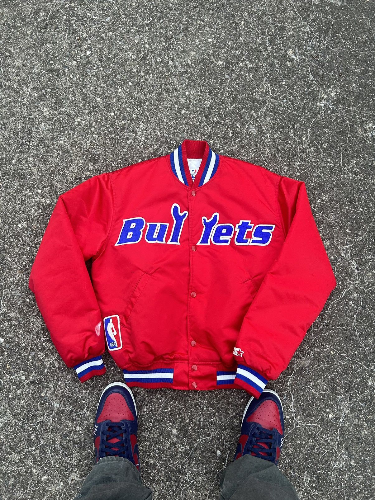 Vintage Vintage Starter Washington Bullets NBA Satin Bomber Jacket Grailed