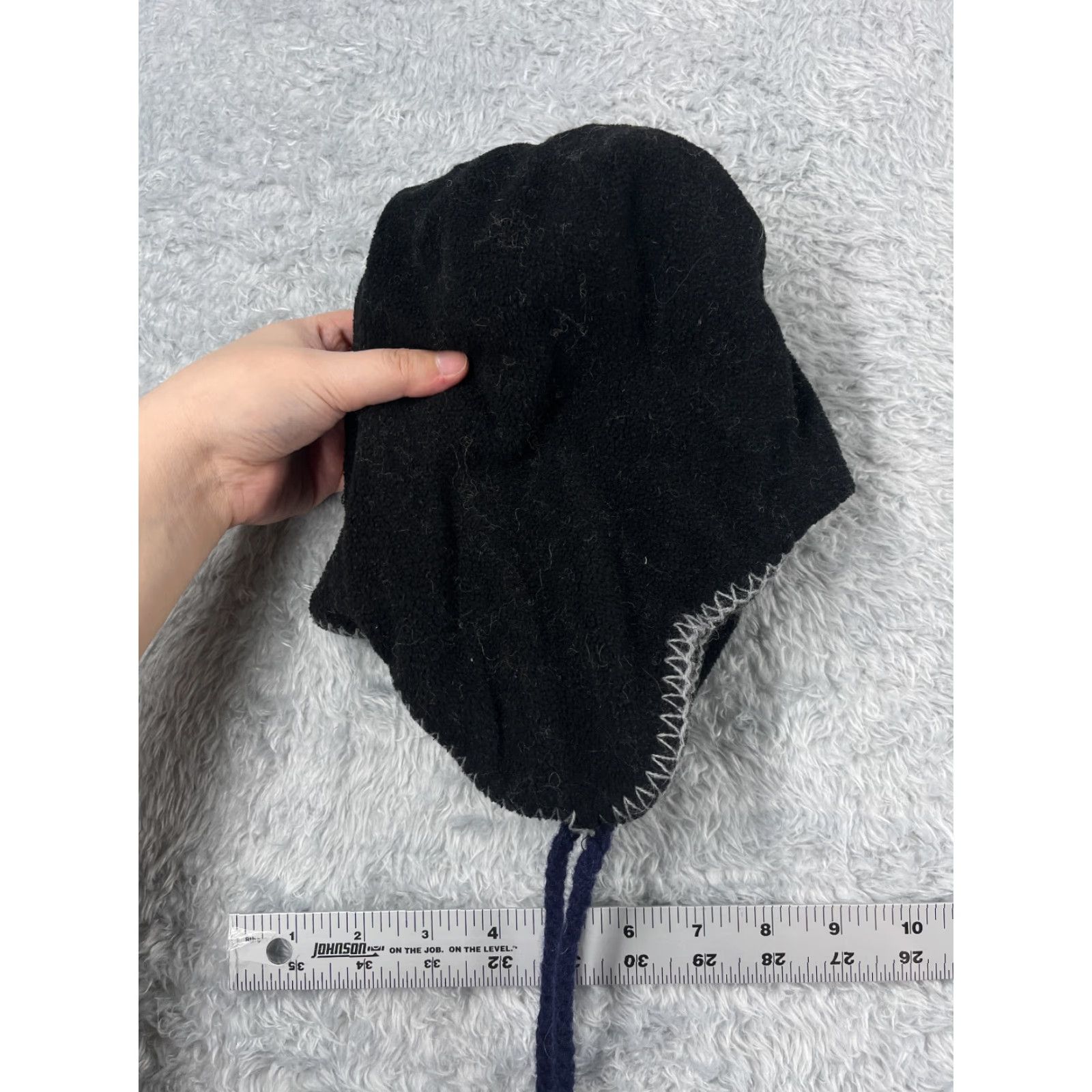 Walmart Beannie Toque Beanie Knit Geometric Blue Gray Mens One Size Lined Wool Nylon Polyester Acrylic Clothing Hat Size ONE SIZE - 5 Thumbnail
