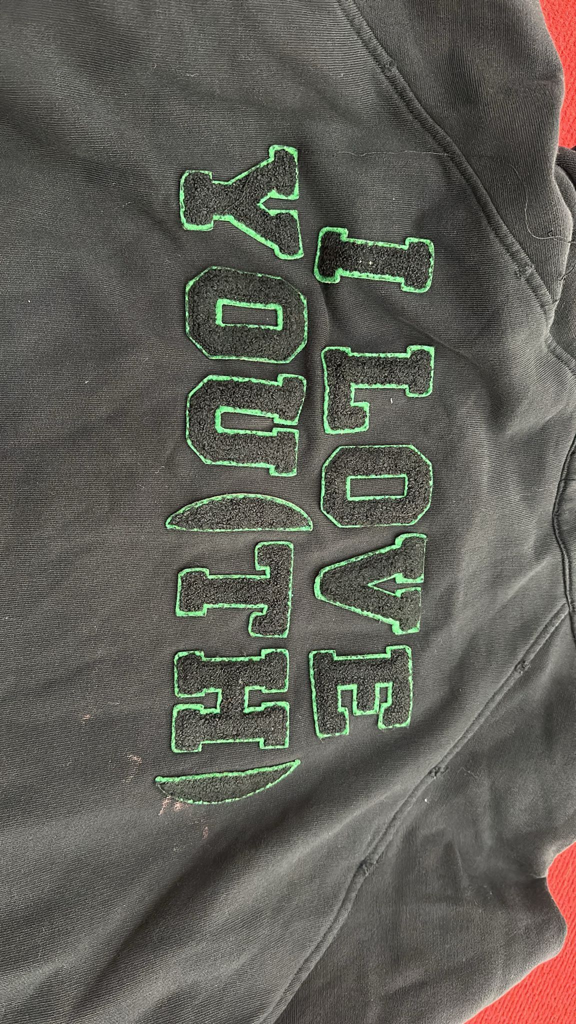 Raf Simons CC000021 I Love You Zip Hoodie in Black Size US S / EU 44-46 / 1 - 8 Thumbnail