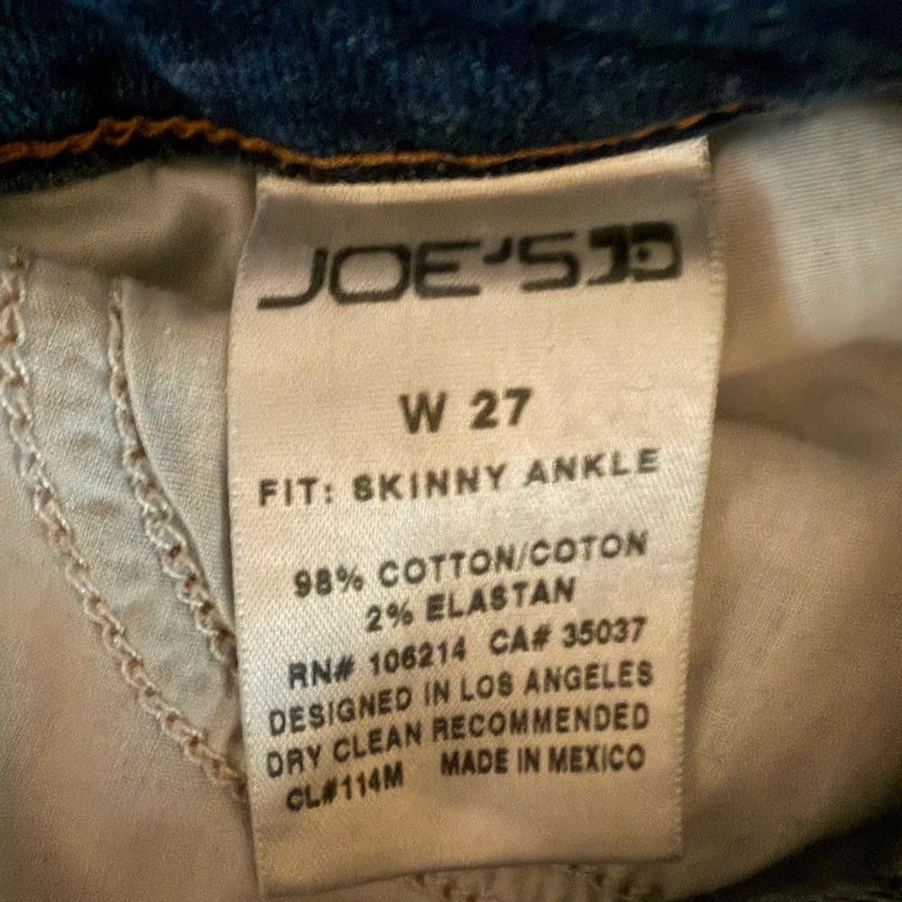 Designer JOE’S Jeans Skinny Ankle Denim Size 27 Sierra Dark Wash Size 27" / US 4 / IT 40 - 7 Thumbnail