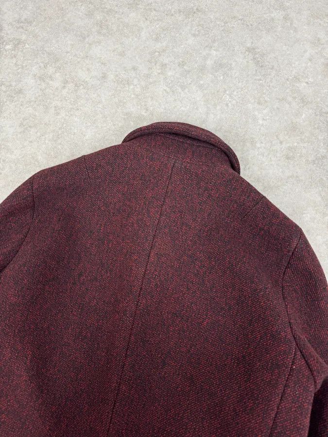 Jil Sander AW2010 Jil Sander Dark Red Tweed Wool Jacket by Raf Simons Size 40R - 7 Thumbnail