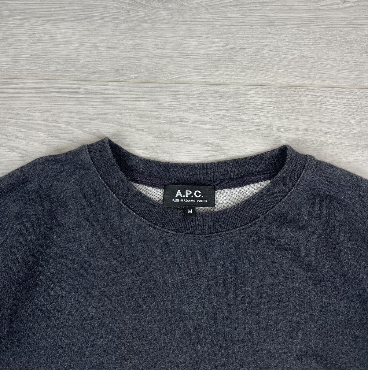 A.P.C. × Designer A.P.C. Basic Grey Crew Neck Sweatshirt Size US M / EU 48-50 / 2 - 5 Thumbnail