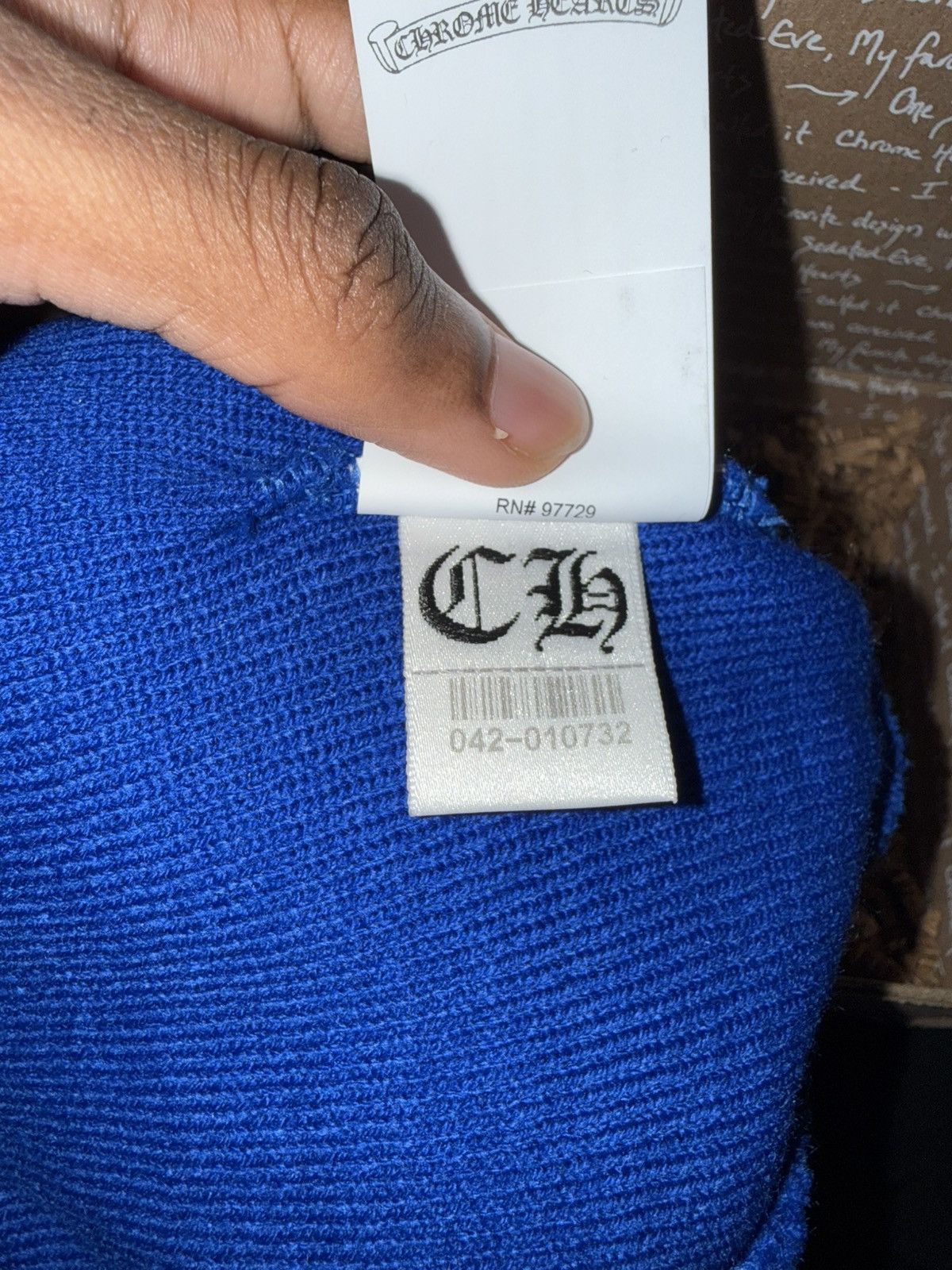Chrome Hearts Chrome Hearts Blue Watch Cap Size ONE SIZE - 6 Thumbnail