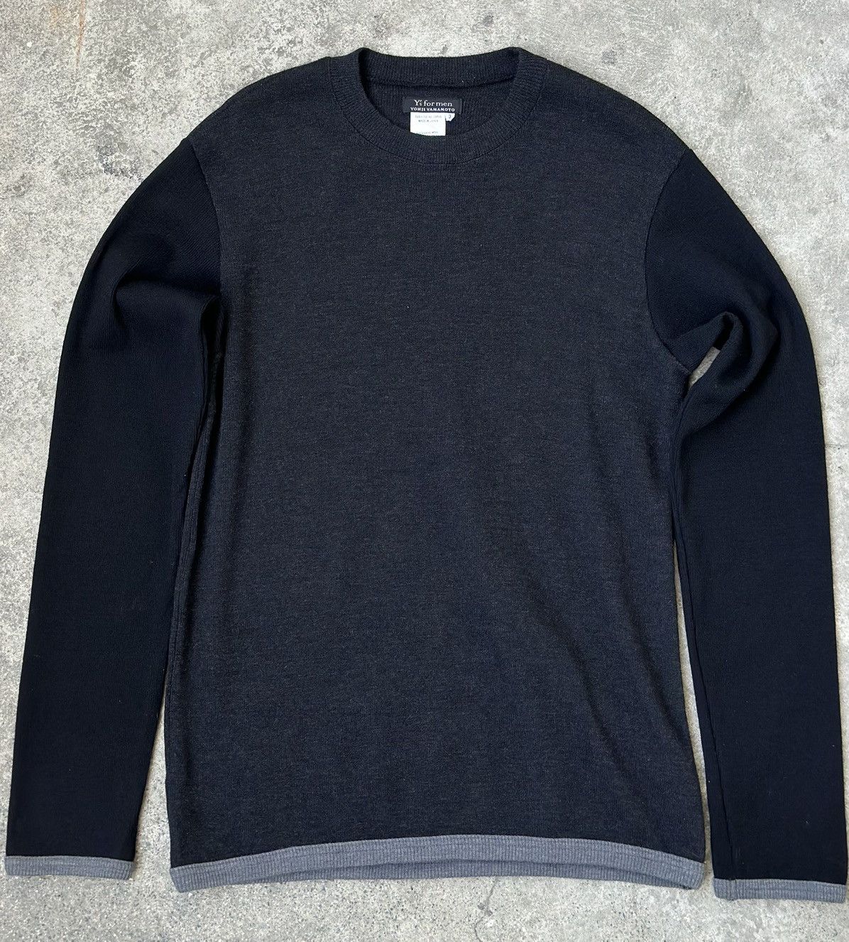Y's for Men × Yohji Yamamoto Y’s for Men Yohji Yamamoto Knitted Wool Sweater Tri-Tone Size US M / EU 48-50 / 2 - 2 Thumbnail