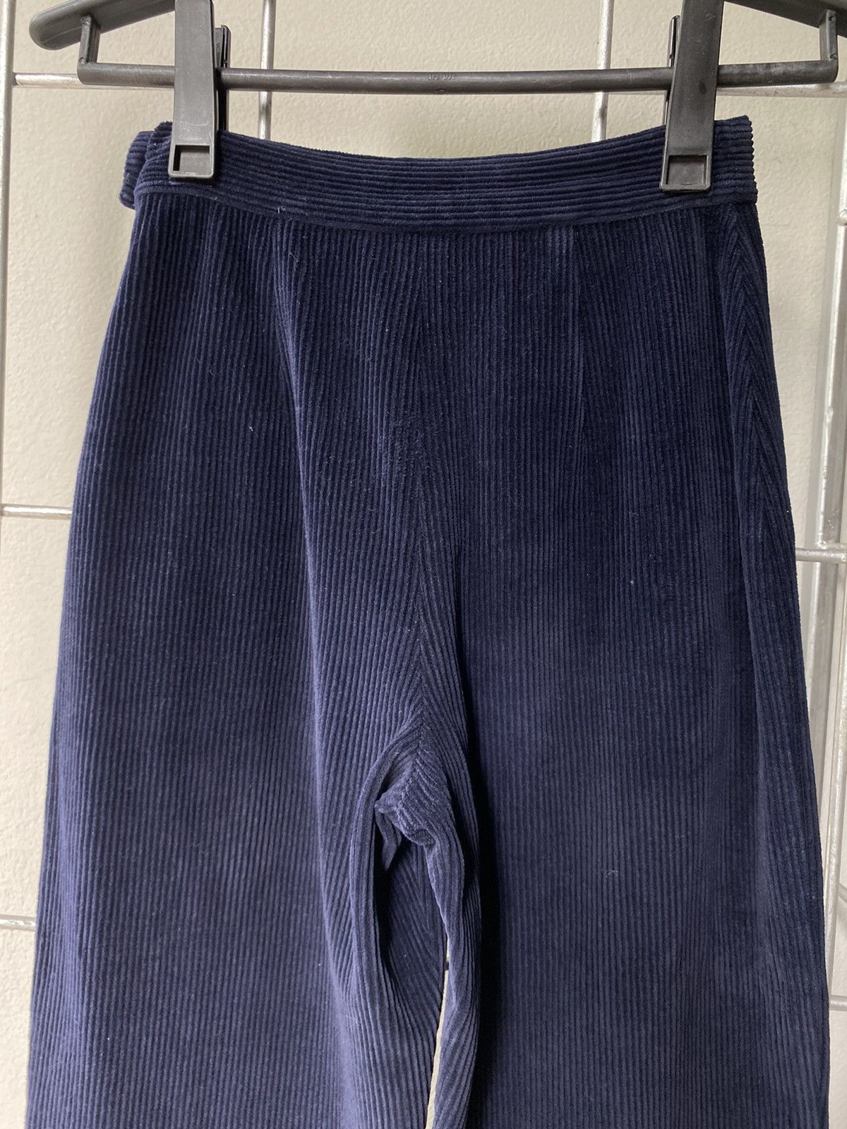 Max Mara MaxMara High-Waisted Corduroy Navy Pants Size 25" / US 0 / IT 36 - 16 Thumbnail