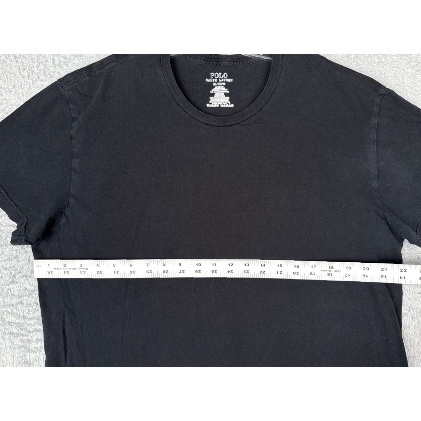 Ralph Lauren VINTAGE Polo Ralph Lauren Shirt Adult XL Black 100% Cotton Crew Neck Pony Logo Embroidered Men T-Shirt American Classic Designer Sports 90s? Size US XL / EU 56 / 4 - 7 Thumbnail