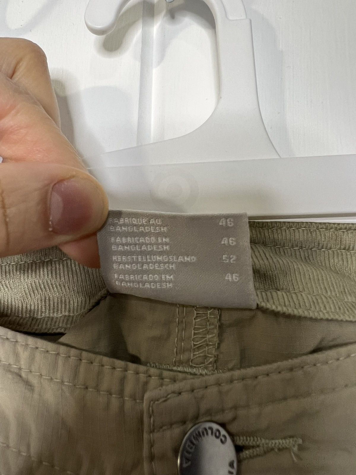 Columbia Columbia Cargo Khaki Nylon Pants 36 x 32 Men Size US 36 / EU 52 - 5 Thumbnail