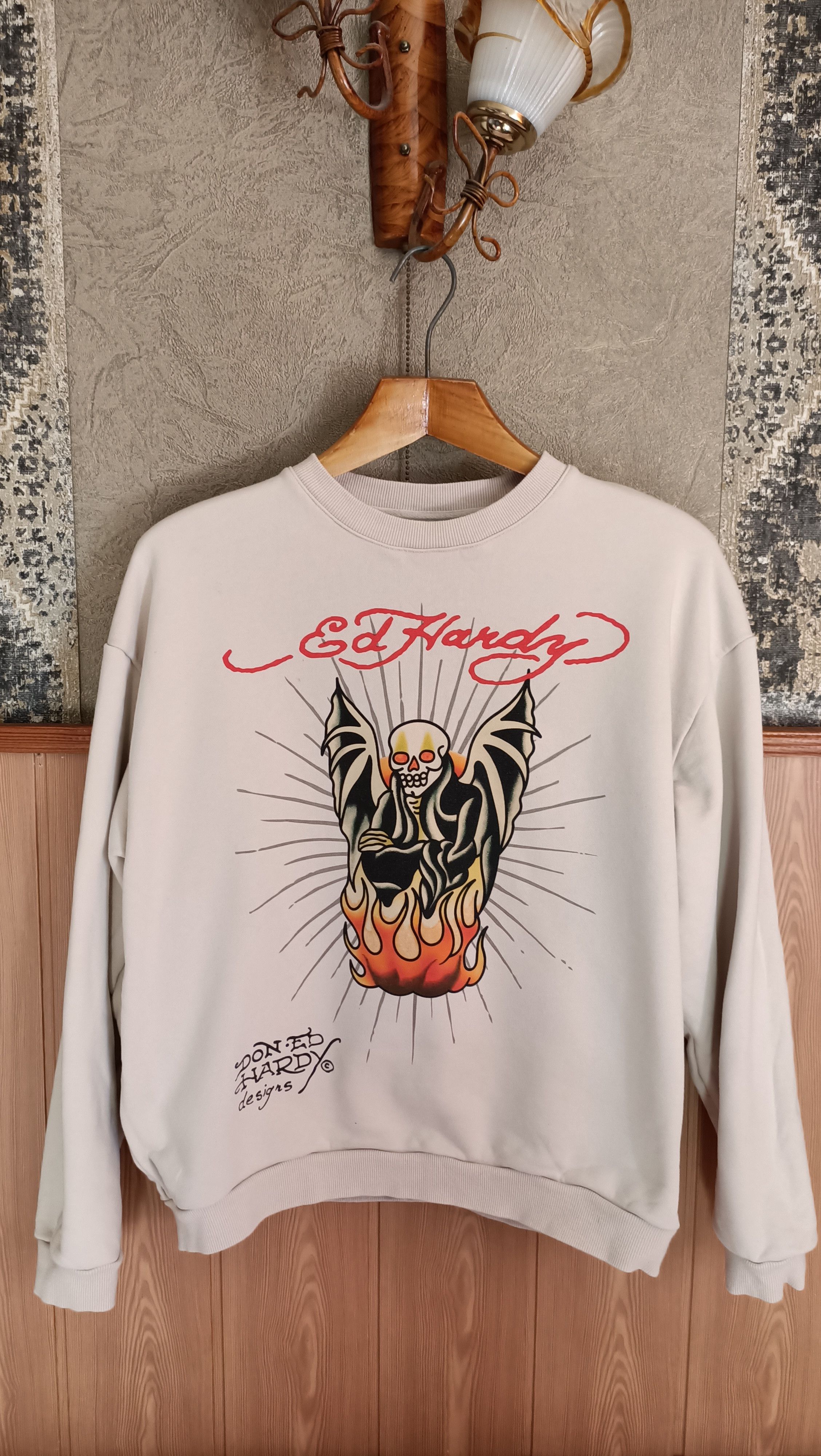 Ed Hardy Ed Hardy beige sweatshirt Size US M / EU 48-50 / 2 - 1 Thumbnail