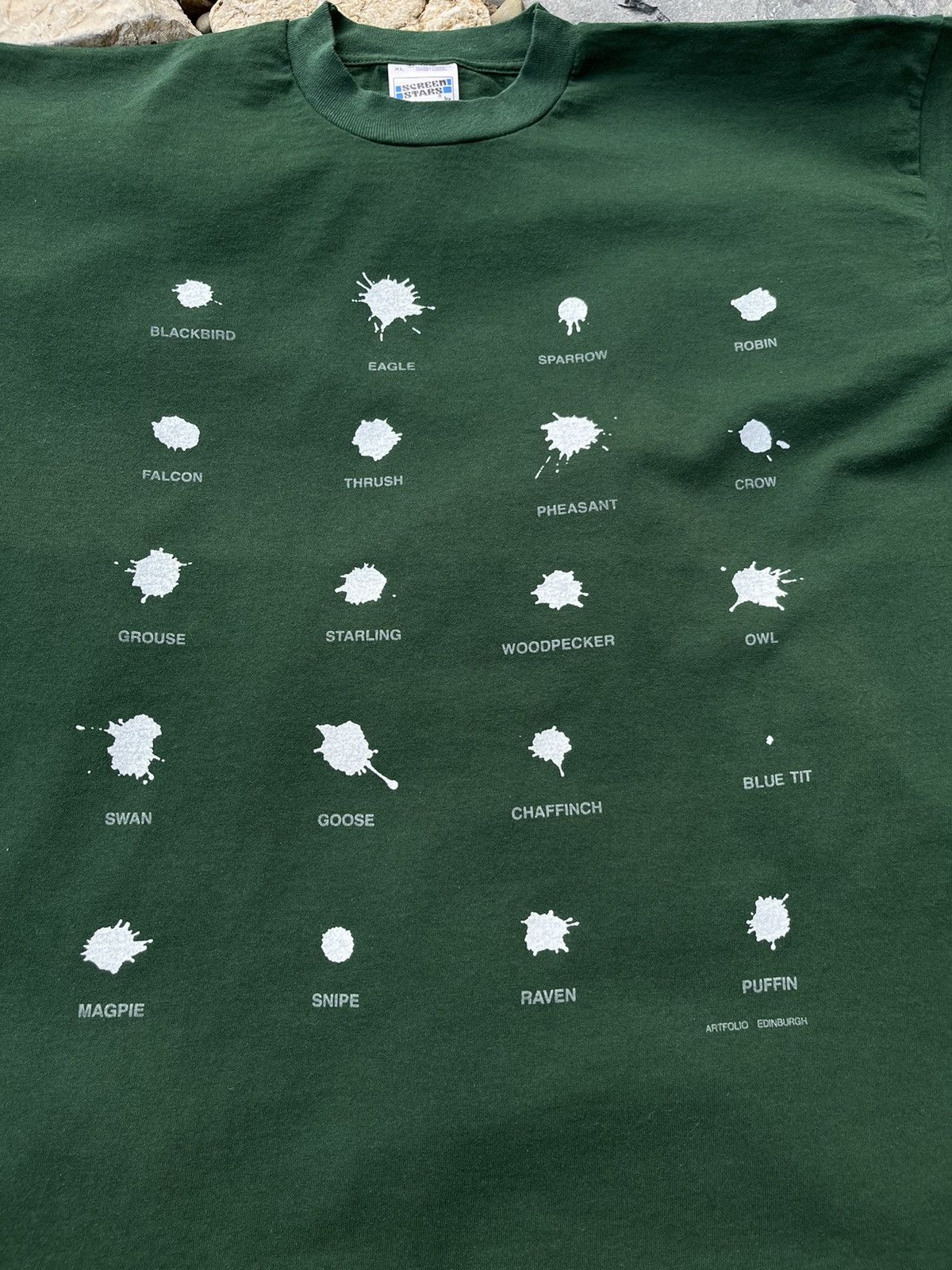 Vintage Vintage fotl screen stars bird poop shit identification tee Size US XL / EU 56 / 4 - 8 Thumbnail