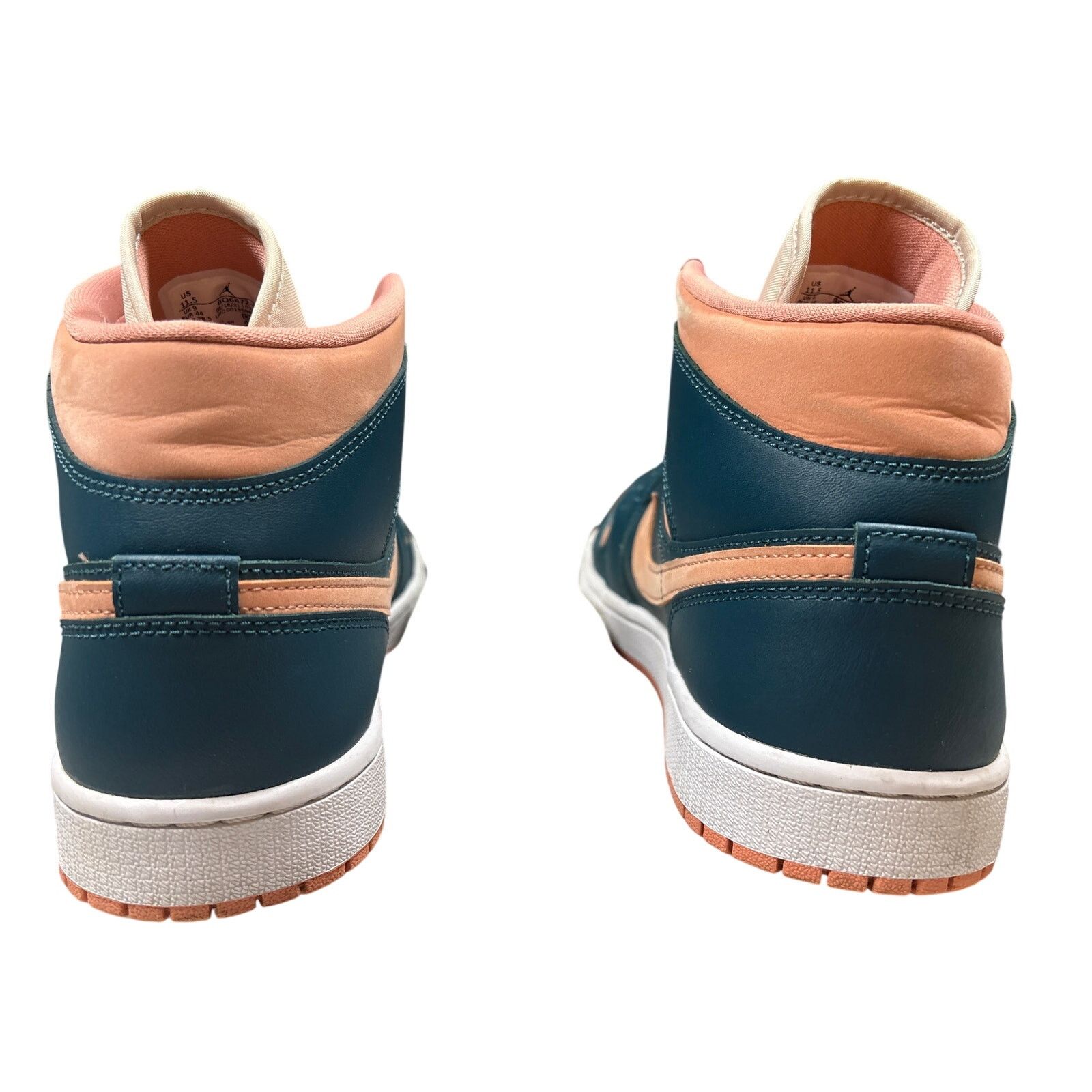 Nike Women’s Air Jordan 1 Mid 'Dark Teal Green' BQ6472-308 11.5 Size US 11.5 / IT 41.5 - 4 Thumbnail