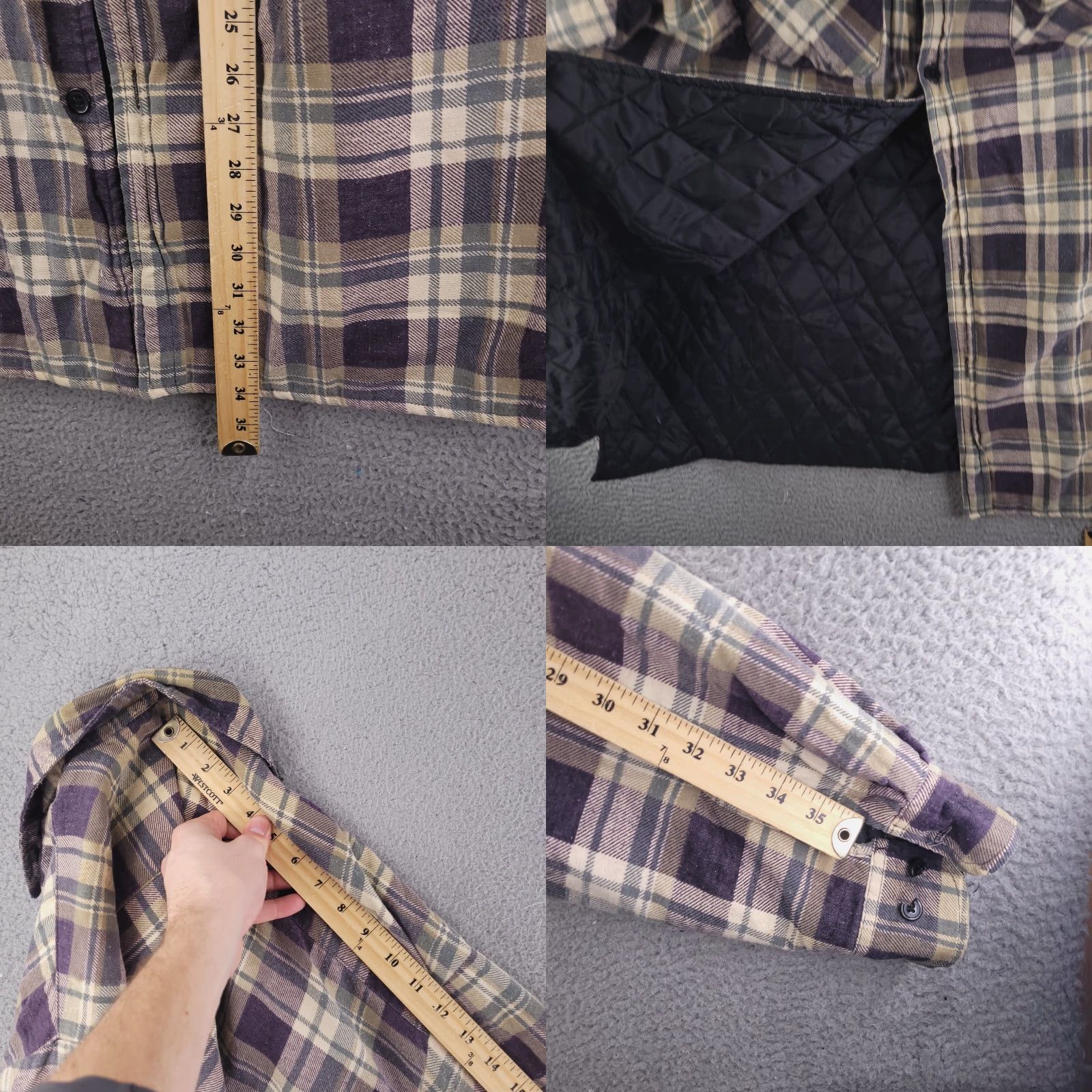 Vintage Ozark Trail Coat Mens 2XLT Flannel Quilted Chore Outdoor Work Casual Brown Size US XXL / EU 58 / 5 - 8 Thumbnail