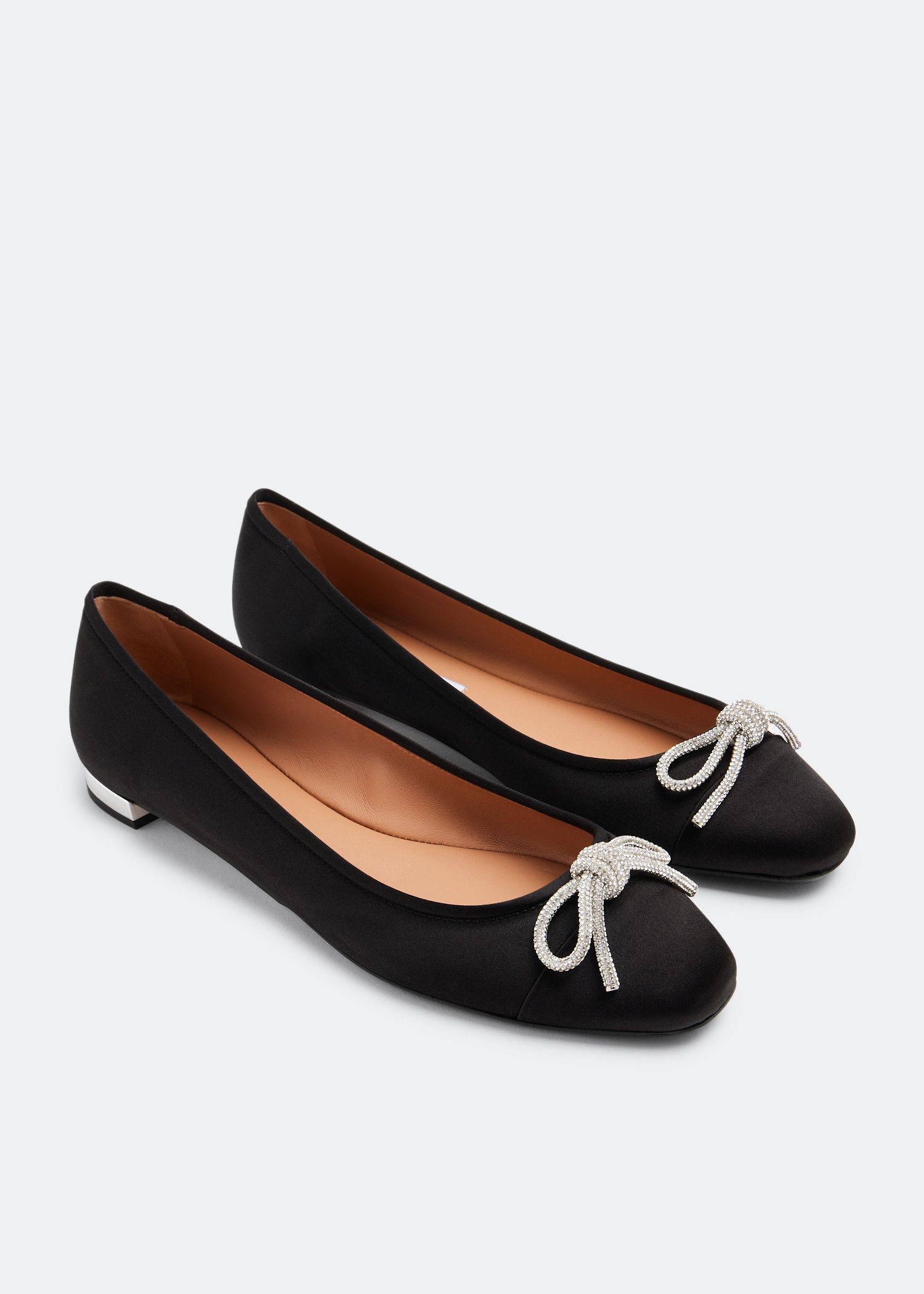 Aquazzura o1srvl11e1024 Flats in Black Size US 7 / IT 37 - 2 Thumbnail