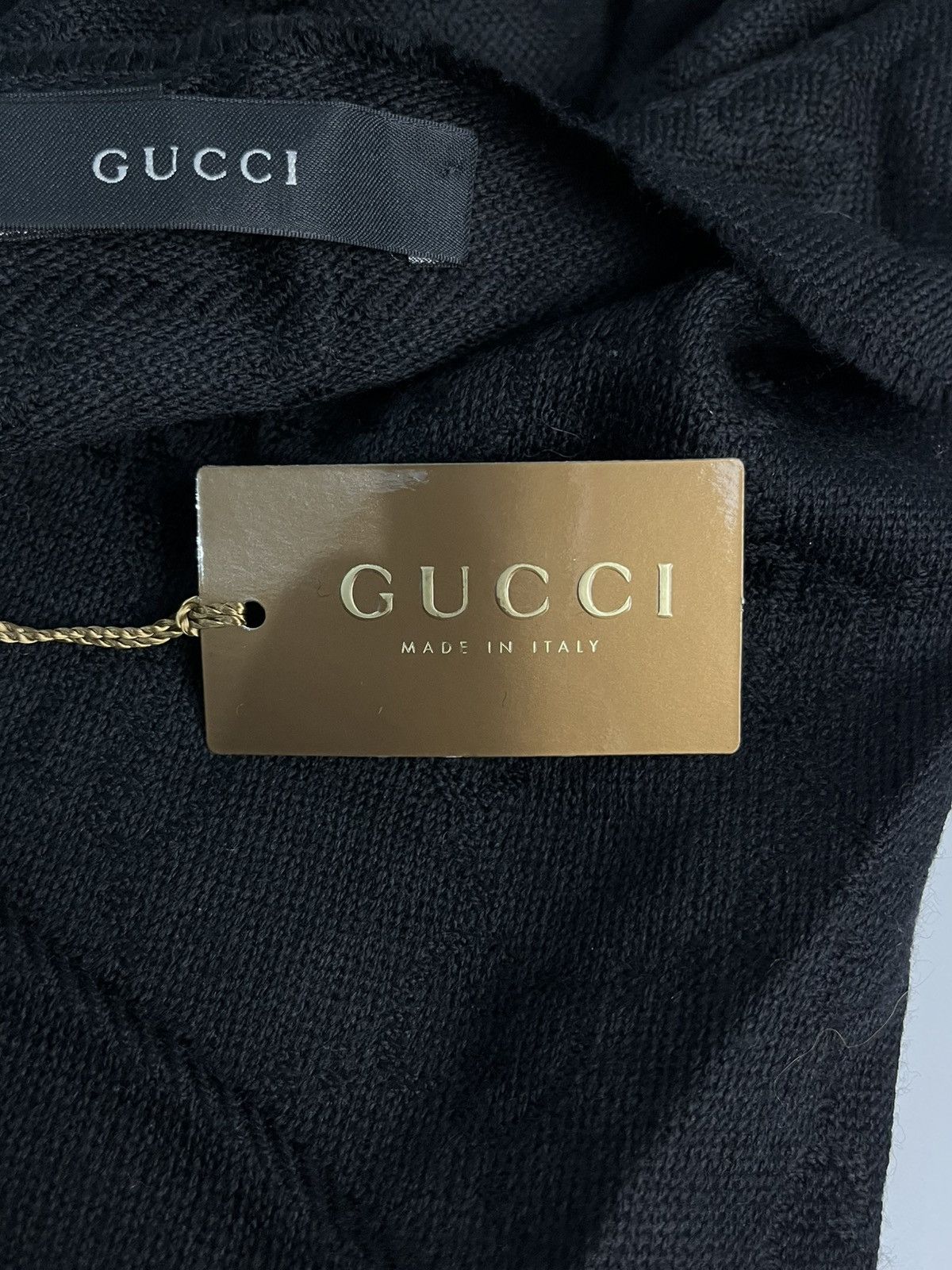 Gucci Brand New Gucci - 2007 Wool Monogram Fringe Scarf Size ONE SIZE - 4 Thumbnail