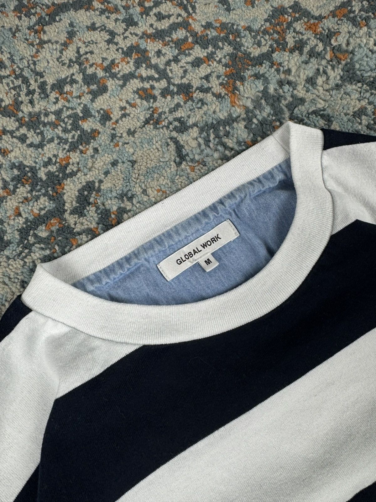 Global Work Global Work layered striped pocket tee avant garde style Size US M / EU 48-50 / 2 - 7 Thumbnail